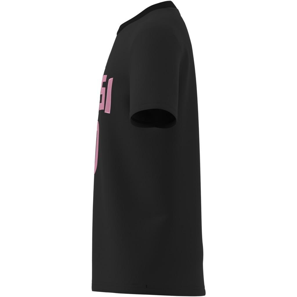 Kids Messi Name and Number Graphic Tee, Black, , large image number 7