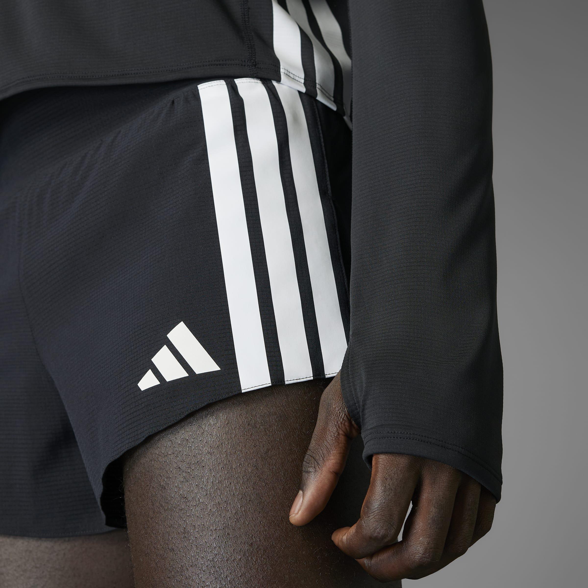 Adizero Running Gel Pocket Shorts, Black, A701_ONE, large image number 6
