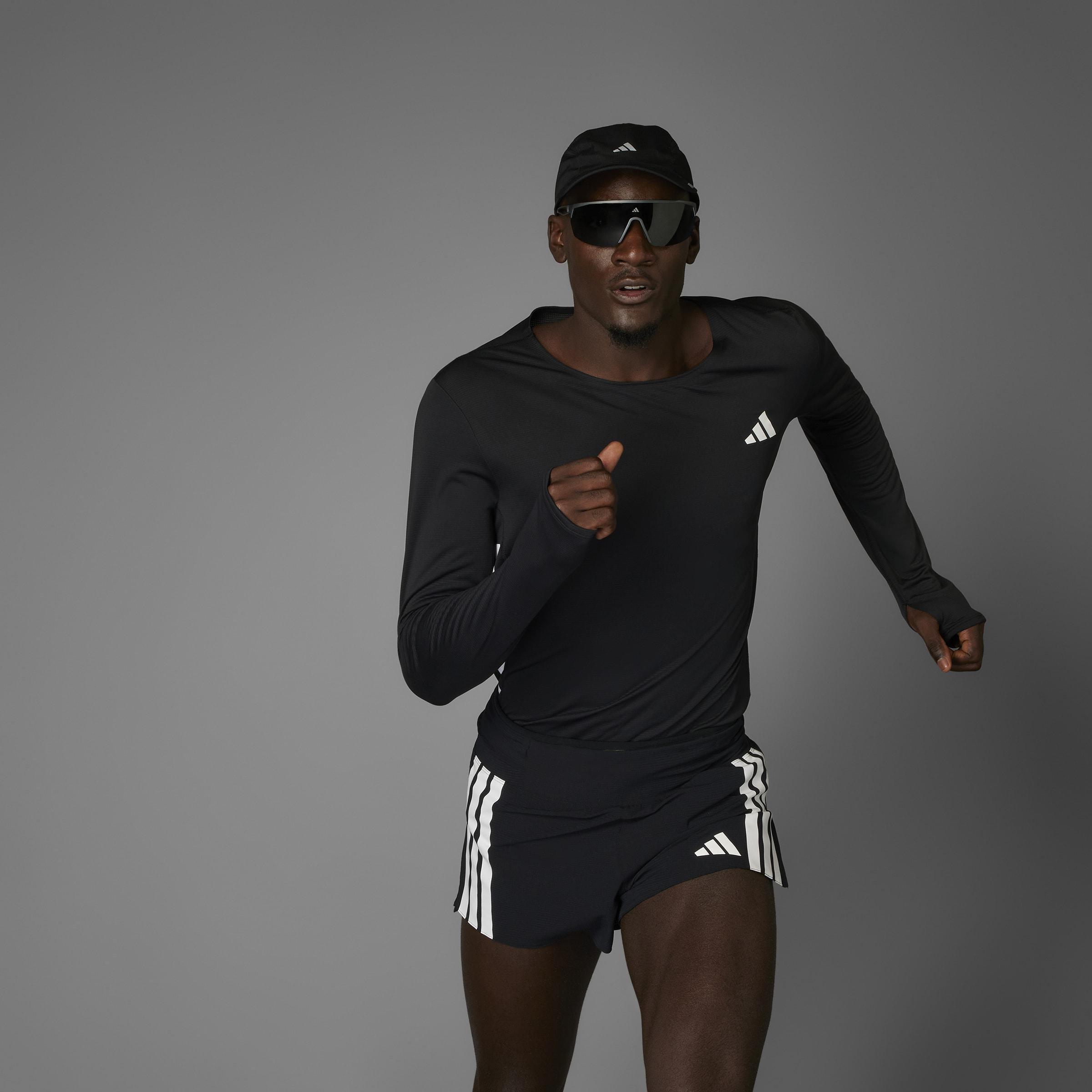Adizero Running Gel Pocket Shorts, Black, A701_ONE, large image number 8