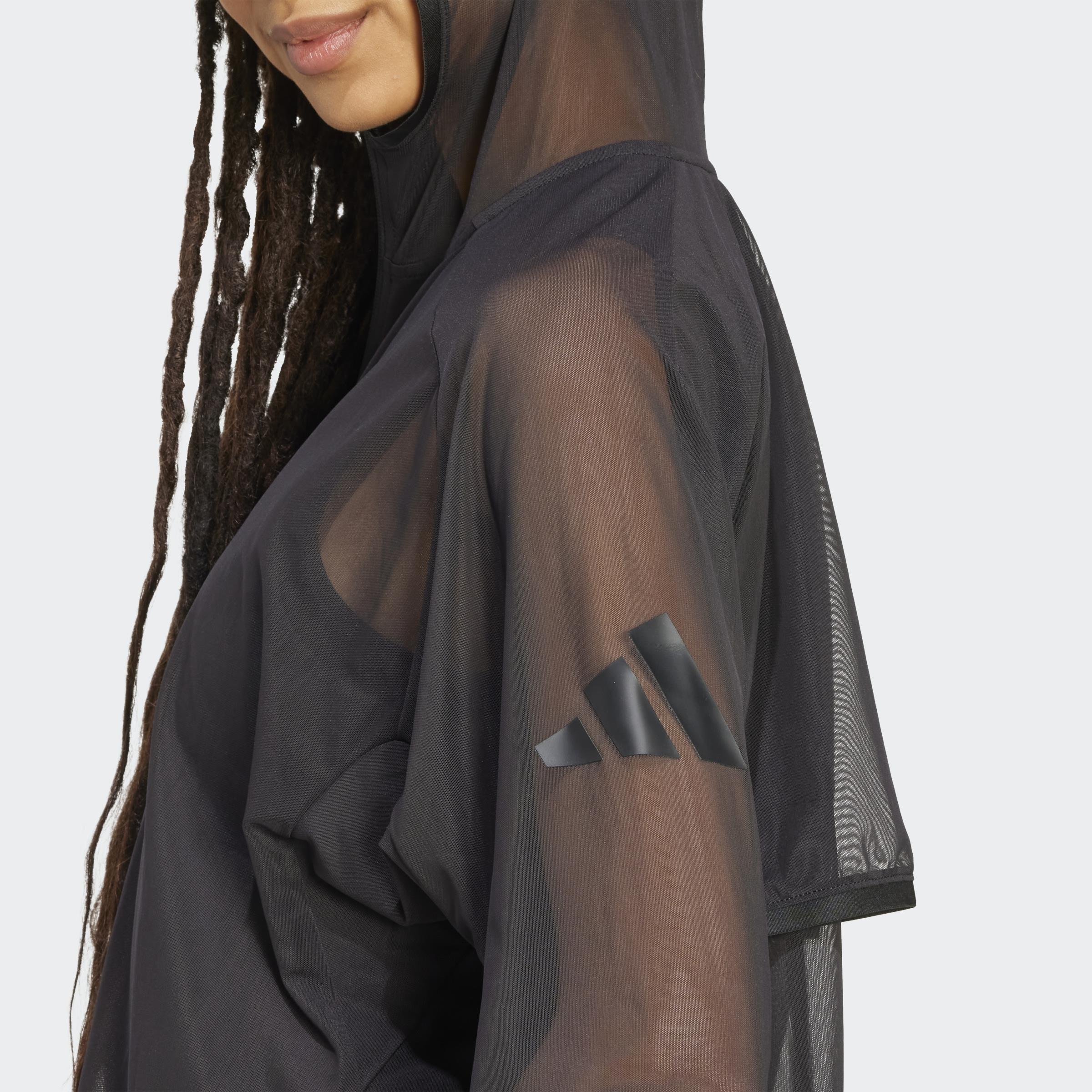 Soft Lux Mesh Full-Zip Hoodie, Black, A701_ONE, large image number 2