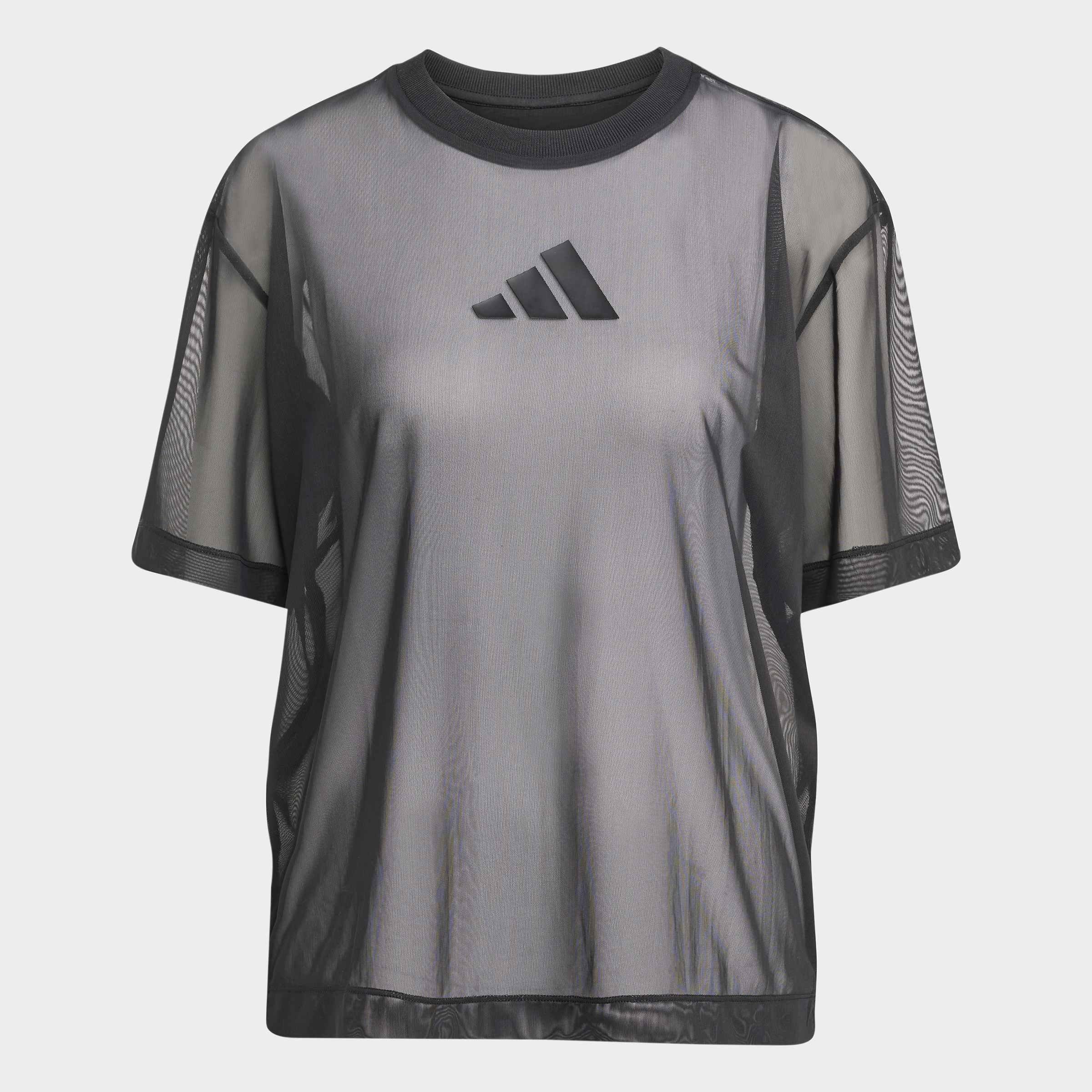Soft Lux Mesh T-Shirt, Black, A701_ONE, large
