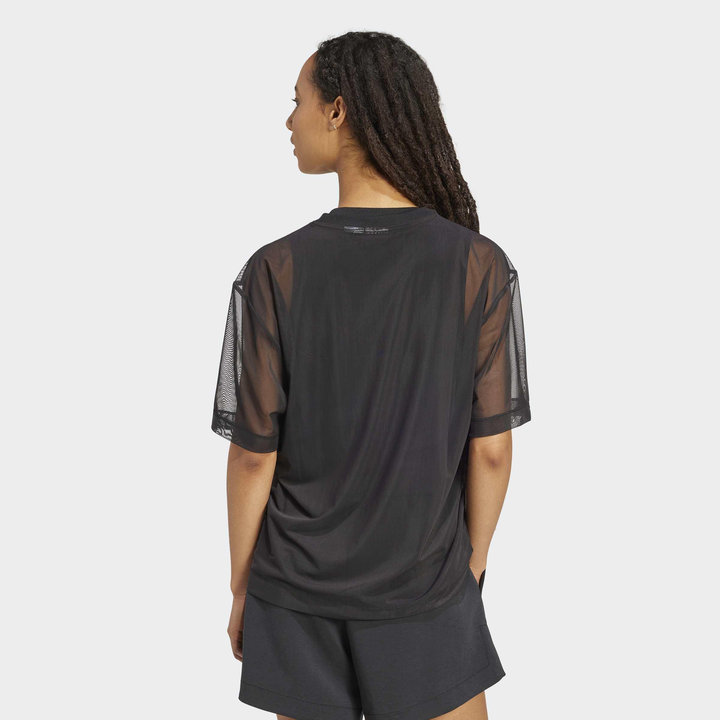 Soft Lux Mesh T-Shirt, Black, A701_ONE, large image number 1