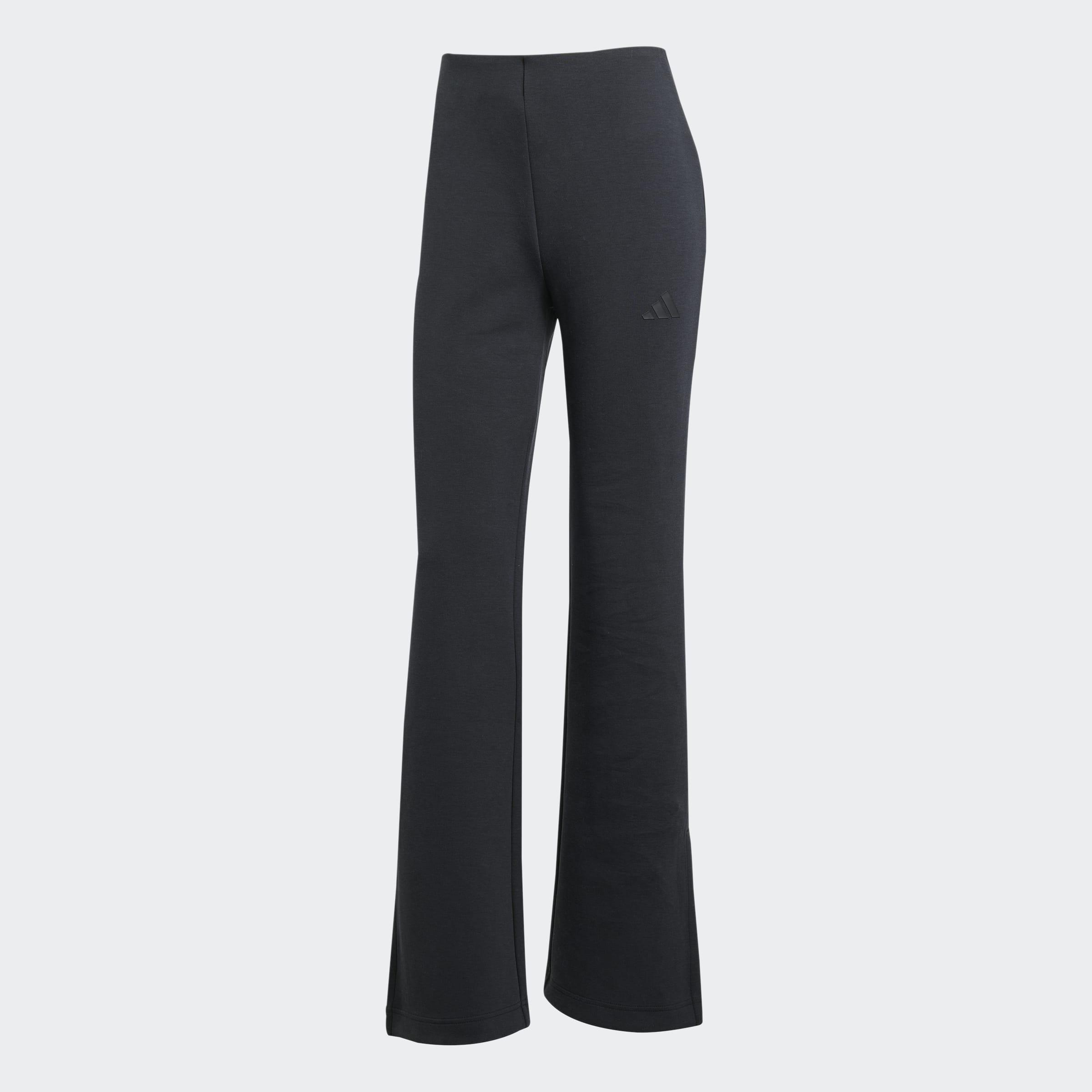 Soft Lux Flared Tracksuit Bottoms, Black, A701_ONE, medium