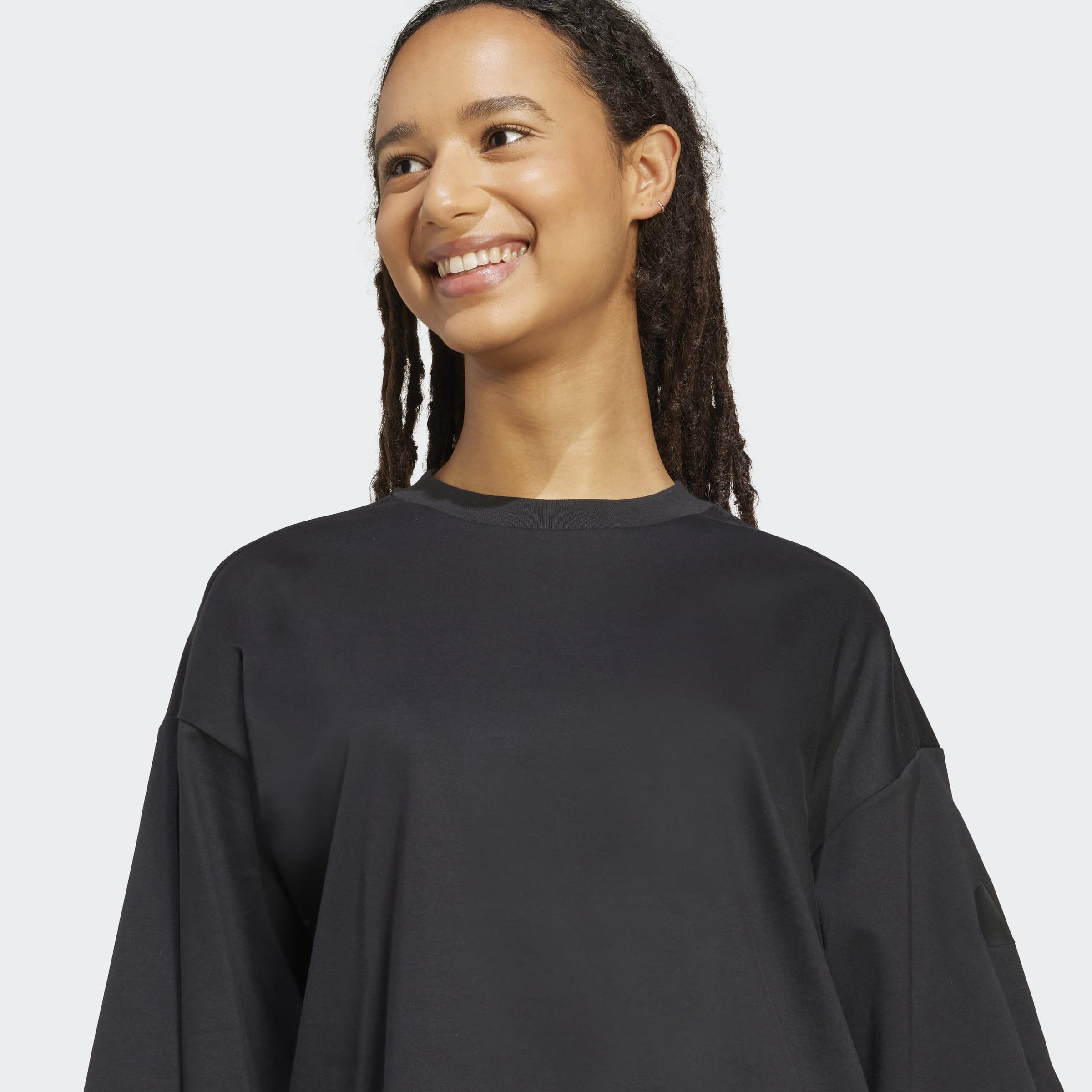 Soft Lux Loose T-Shirt, Black, A701_ONE, large image number 2