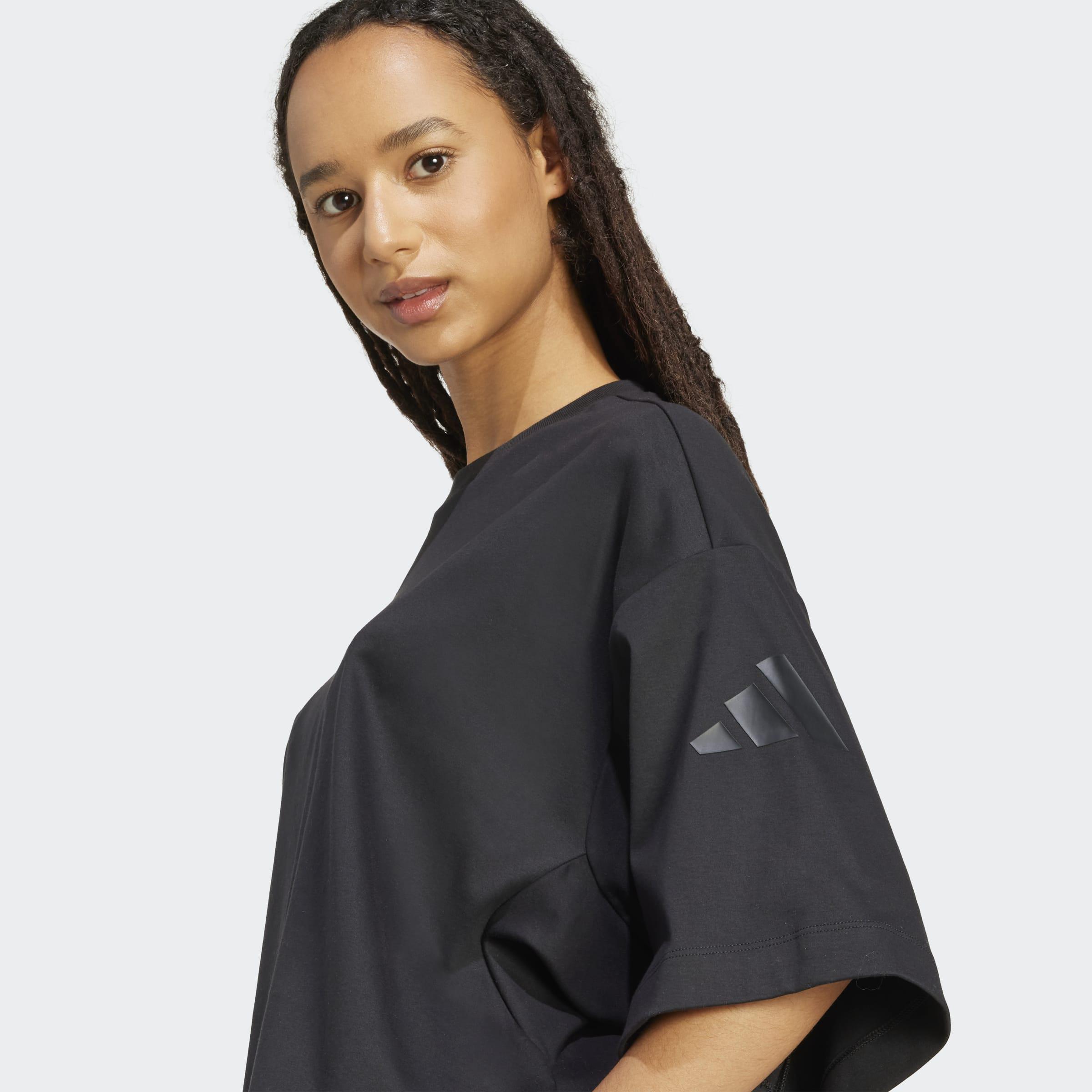 Soft Lux Loose T-Shirt, Black, A701_ONE, large image number 3
