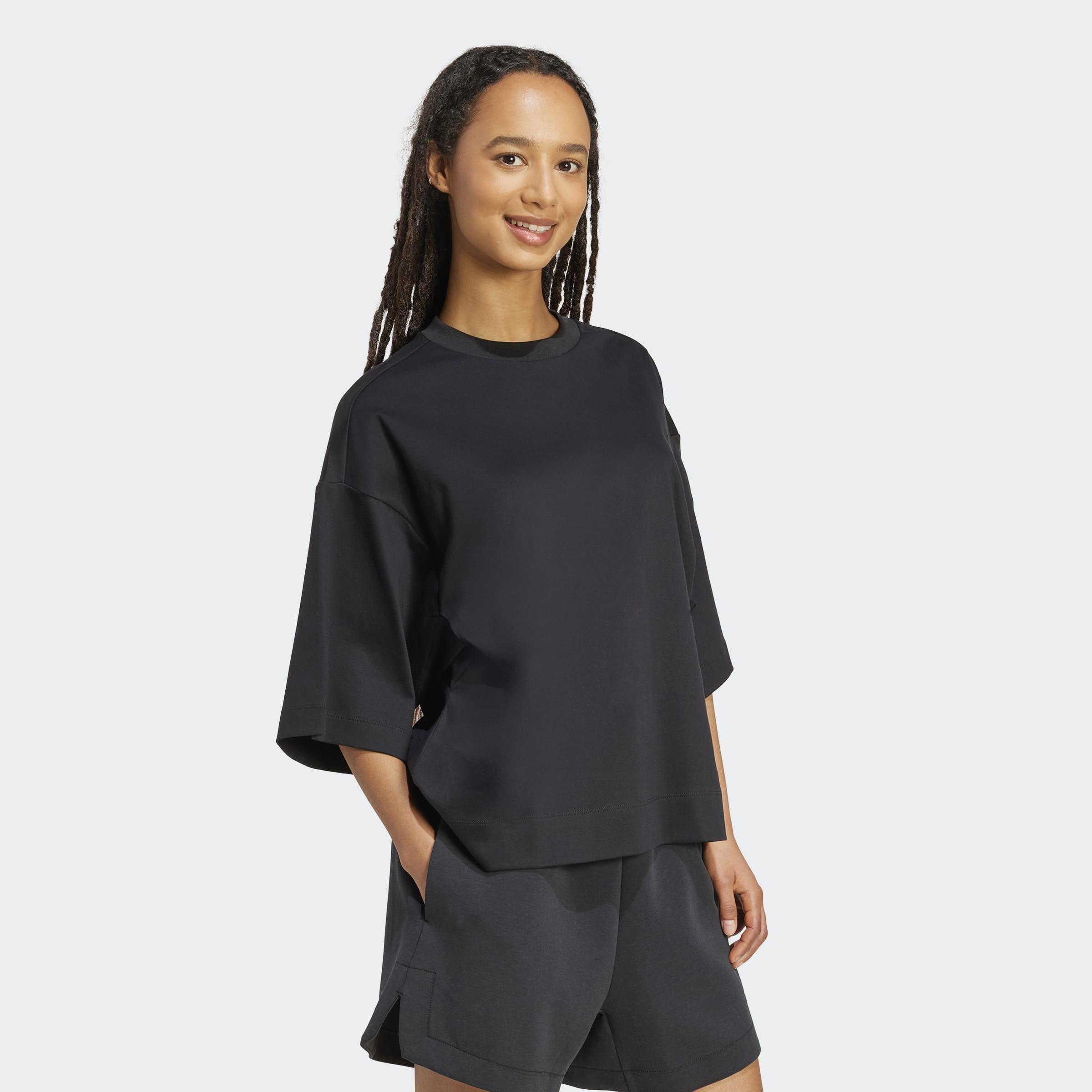 Soft Lux Loose T-Shirt, Black, A701_ONE, large image number 4