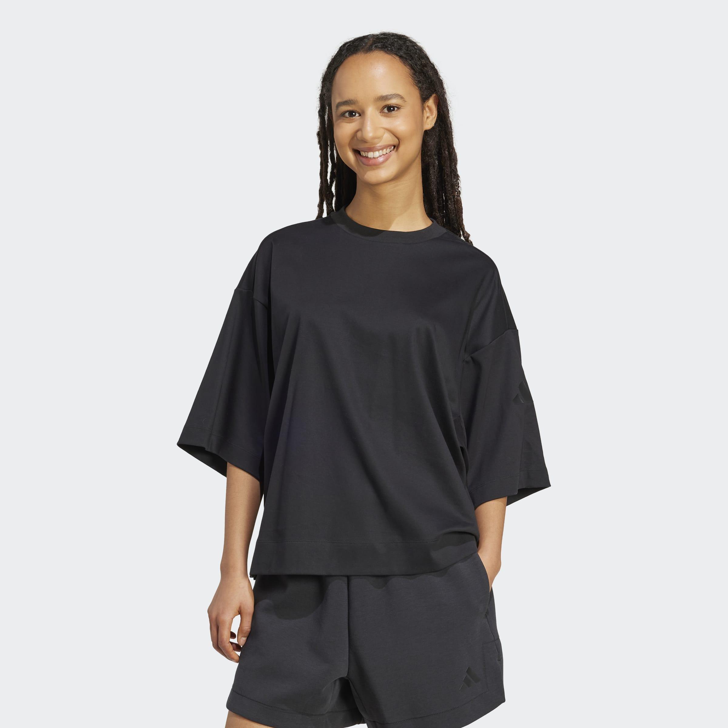 Soft Lux Loose T-Shirt, Black, A701_ONE, large image number 5