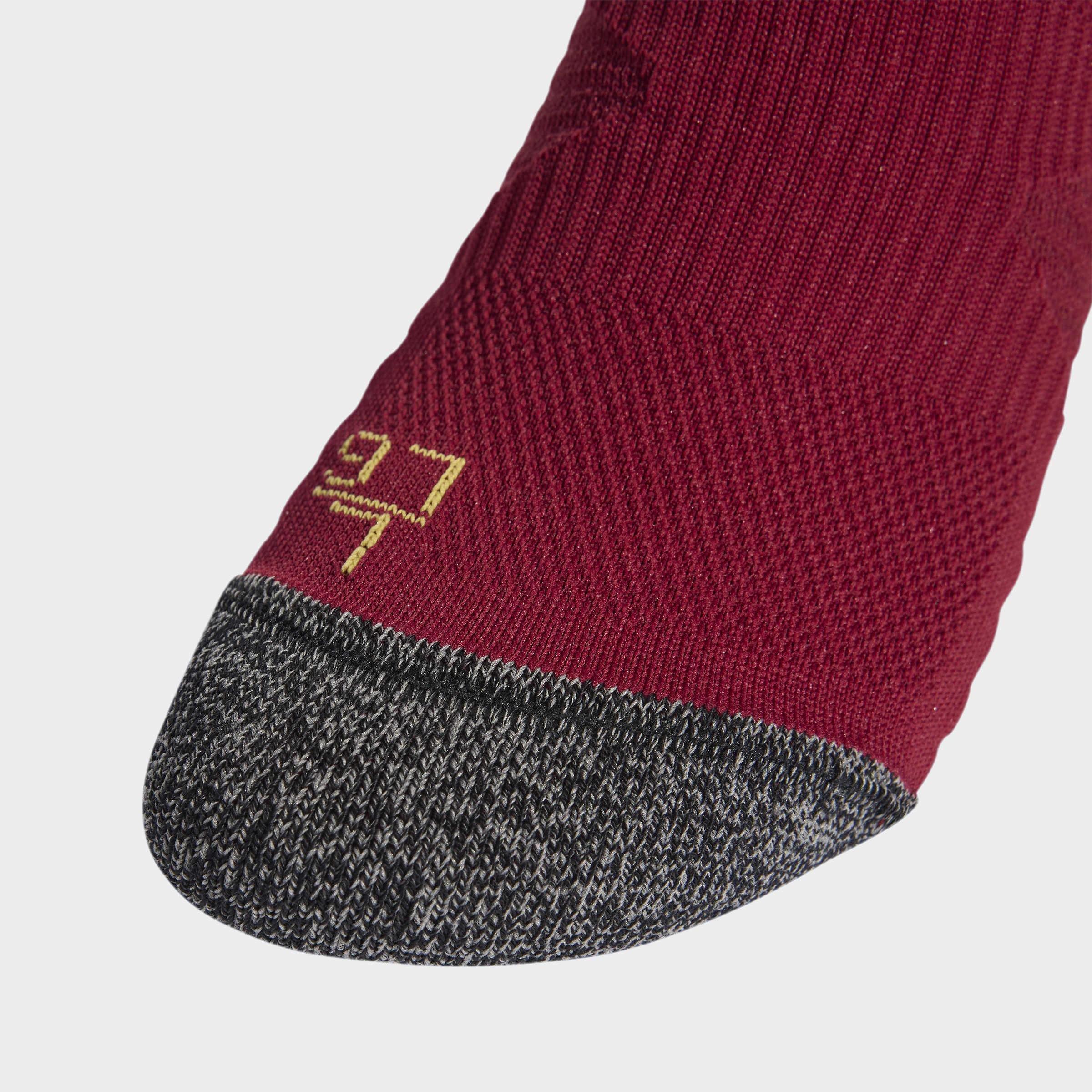 Unisex Spain 26 Away Socks, Red, A701_ONE, large image number 2