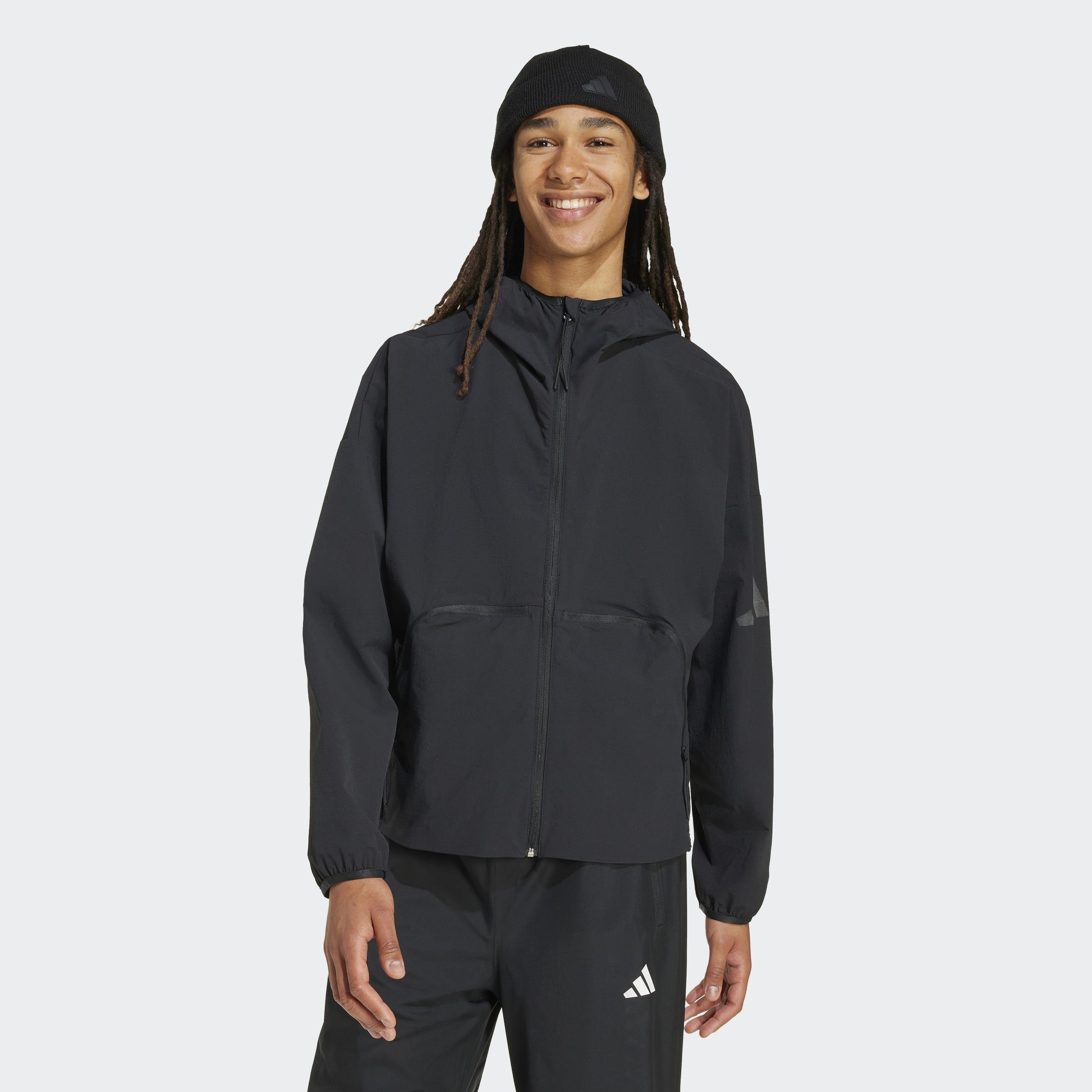 MYSHELTER Windbreaker, Black, A701_ONE, large image number 4