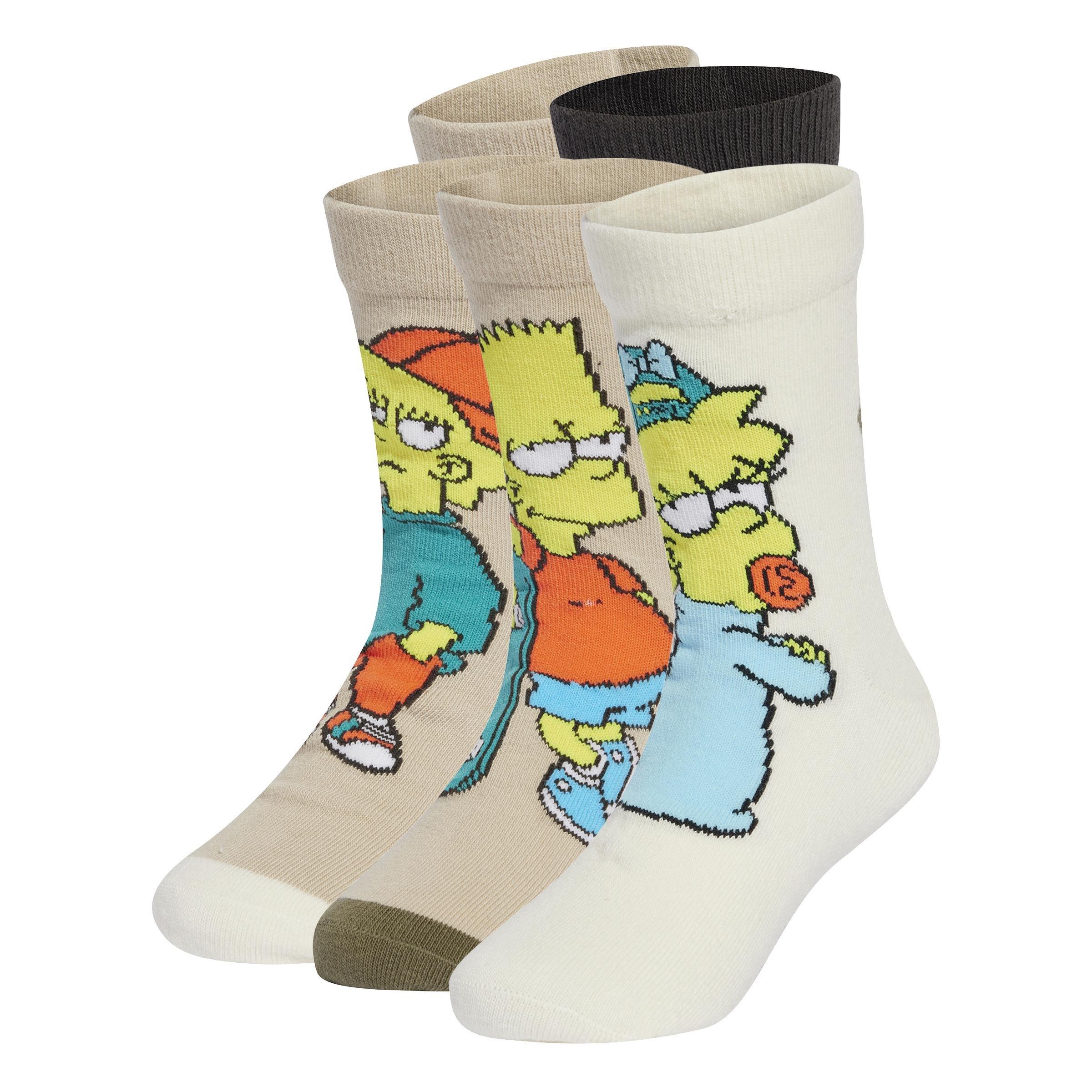 Kids Unisex adidas The Simpsons Socks, Brown, , large image number 7