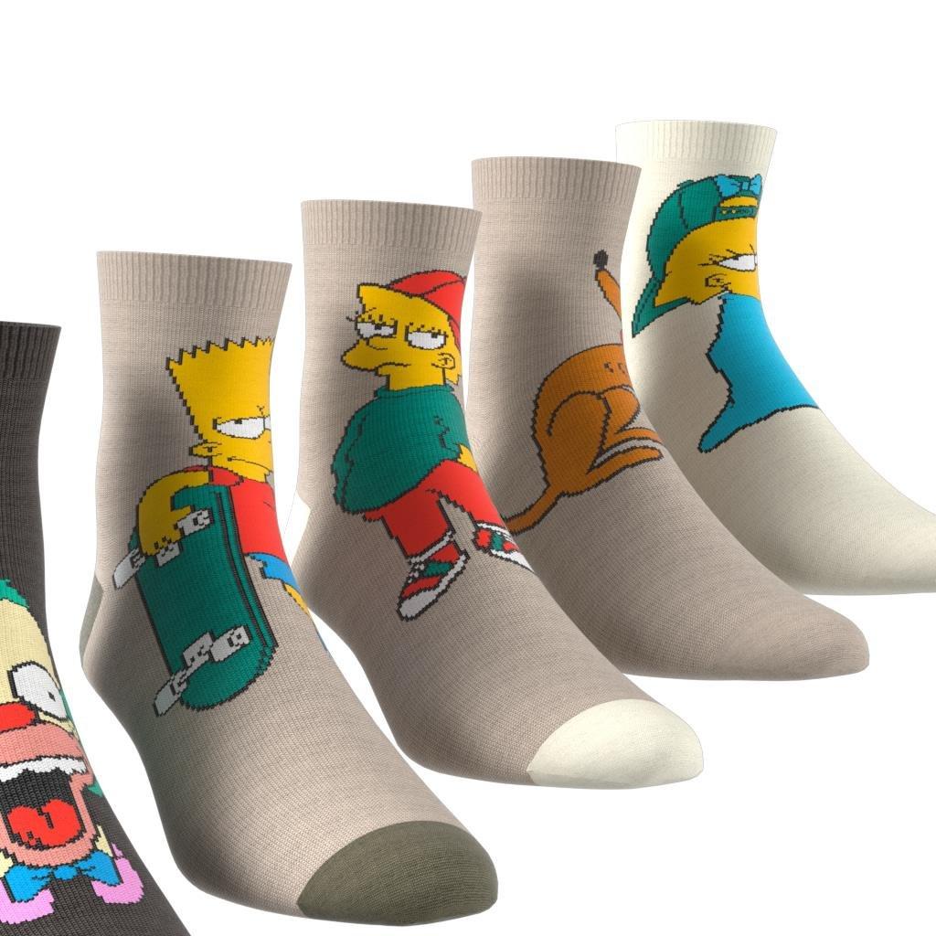 Kids Unisex adidas The Simpsons Socks, Brown, , large image number 10