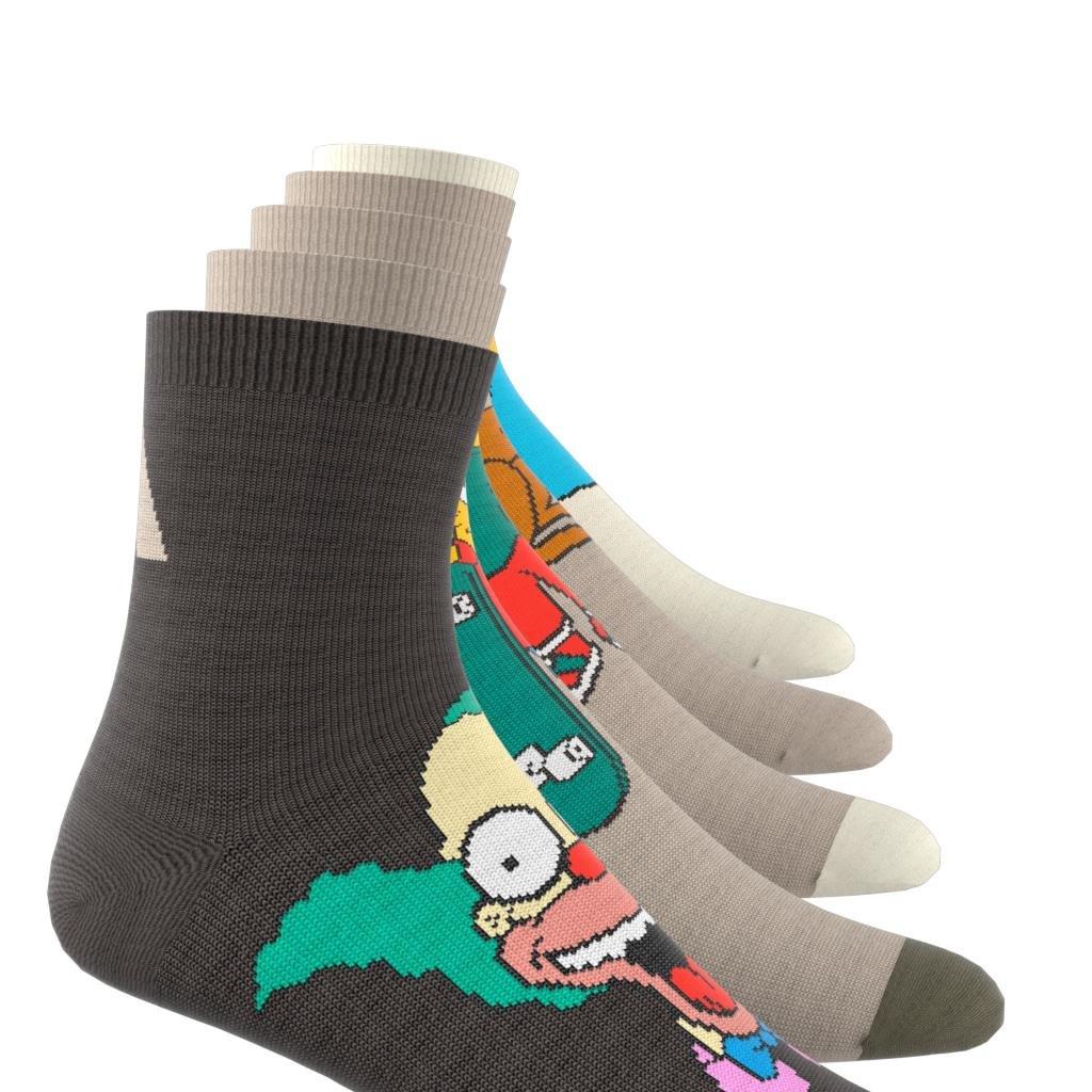 Kids Unisex adidas The Simpsons Socks, Brown, , large image number 11