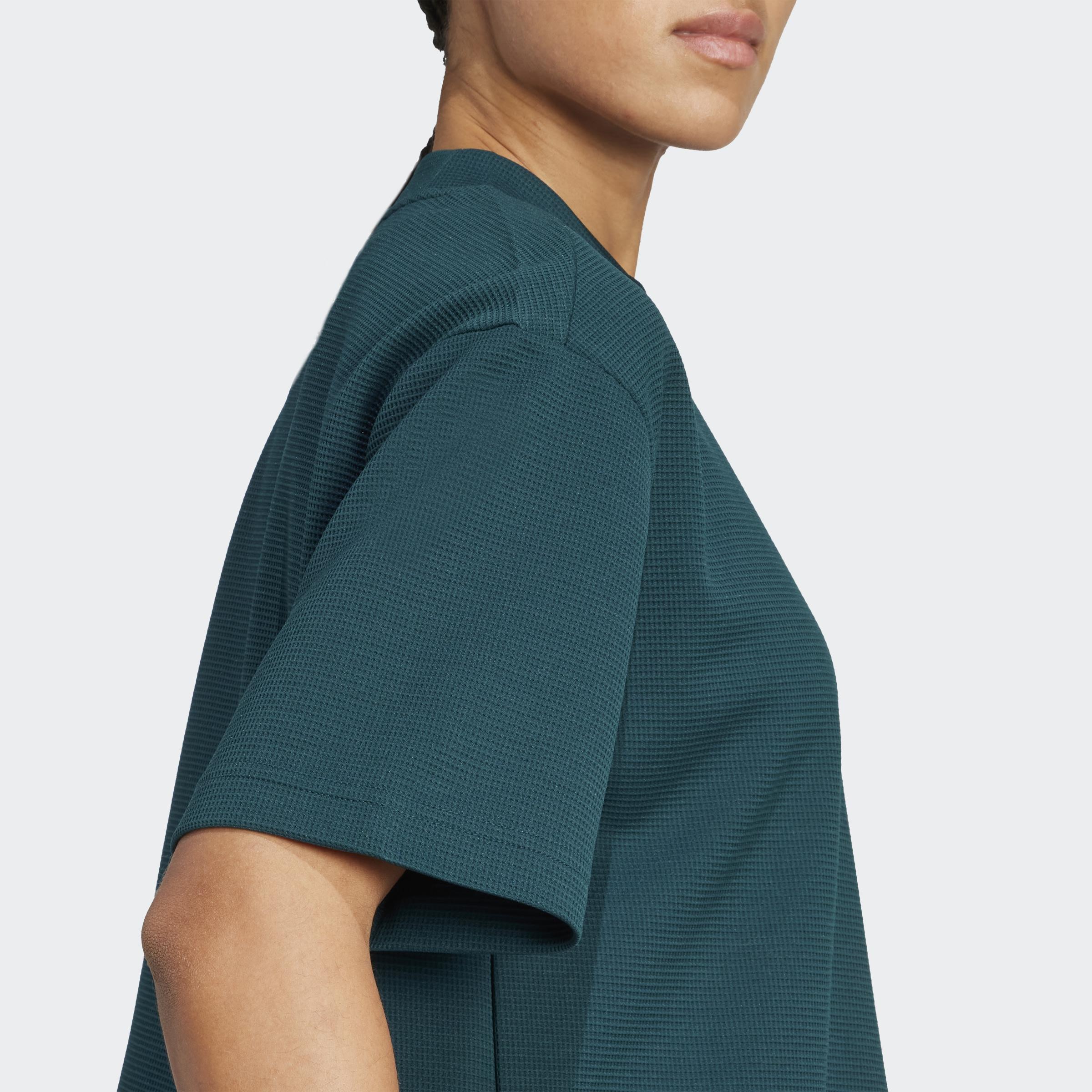 Yoga Motion Waffle T-Shirt, Green, A701_ONE, large image number 3