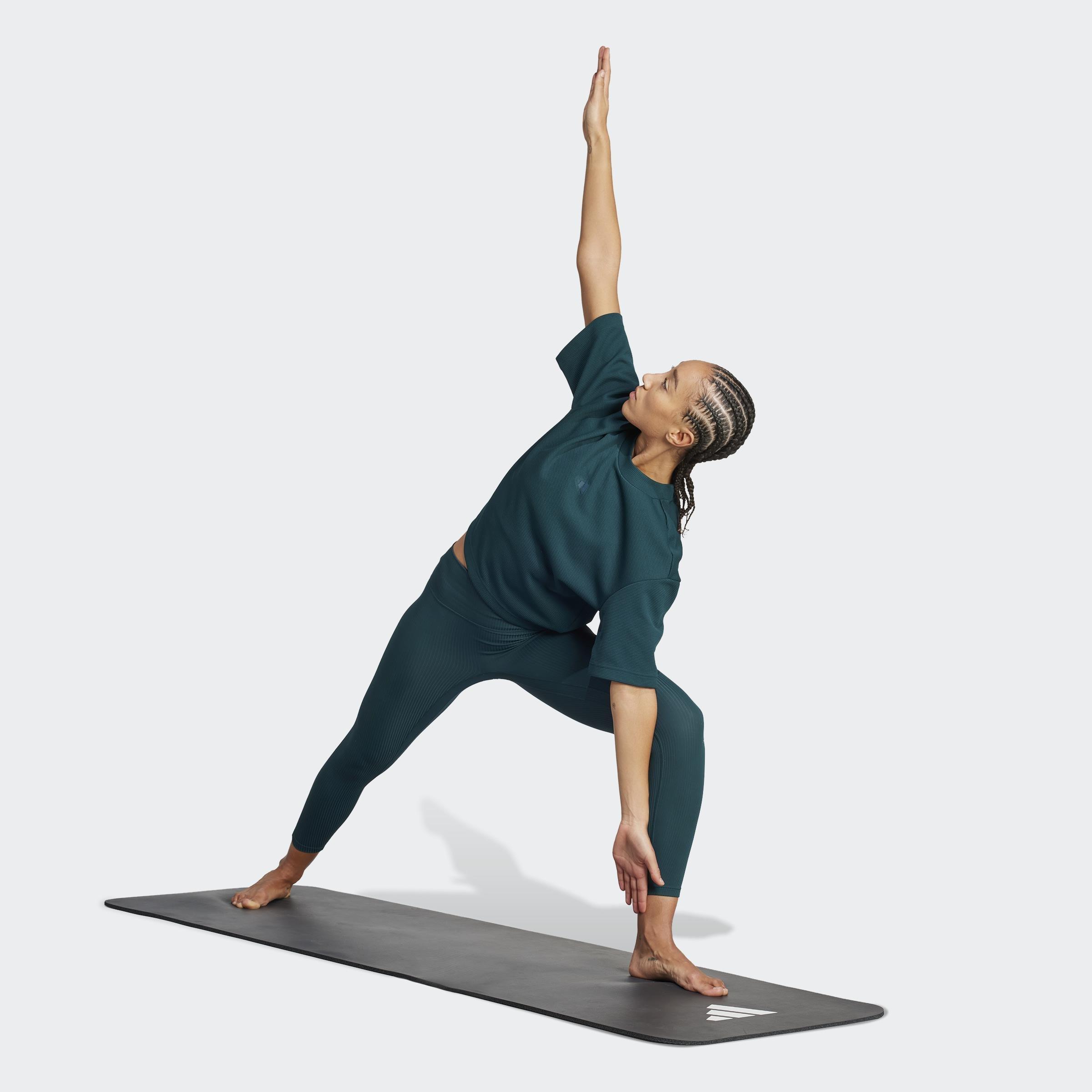 Yoga Motion Waffle T-Shirt, Green, A701_ONE, large image number 5