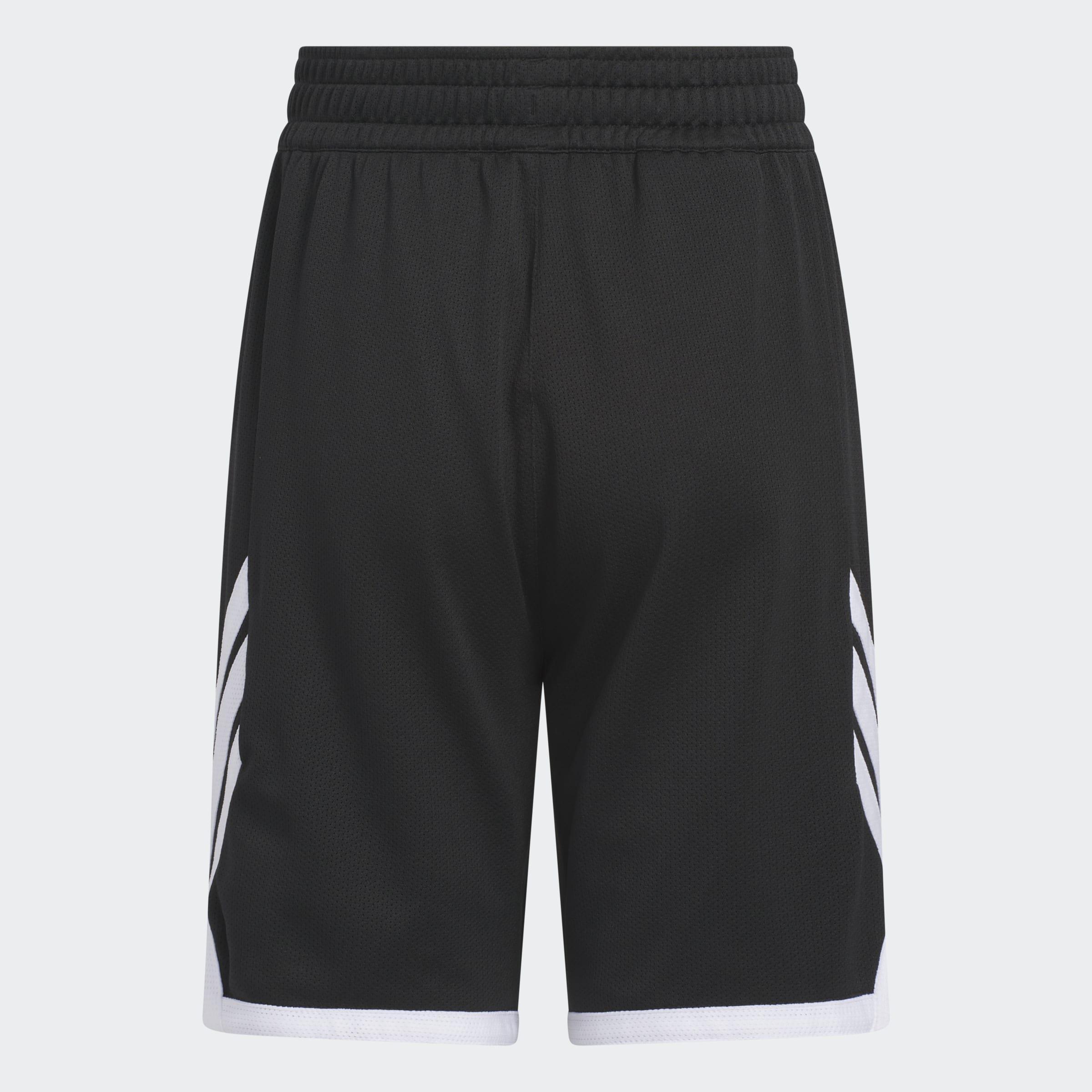 Kids Unisex Basketball 3g Speed Reversible Short, Black, A701_ONE, medium