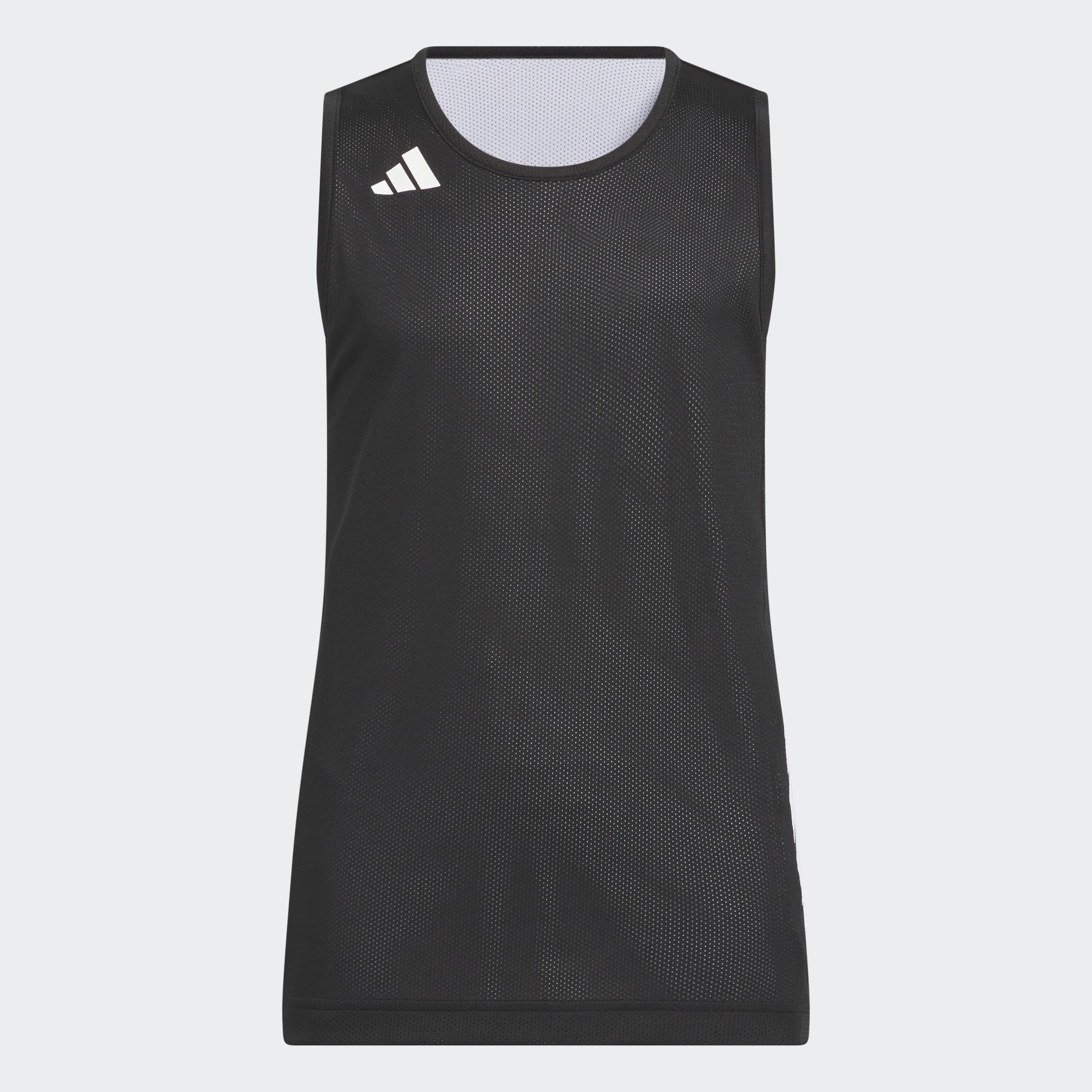 Kids Unisex 3G Speed Reversible Basketball Aeroready Jerseys, Black, A701_ONE, large image number 2