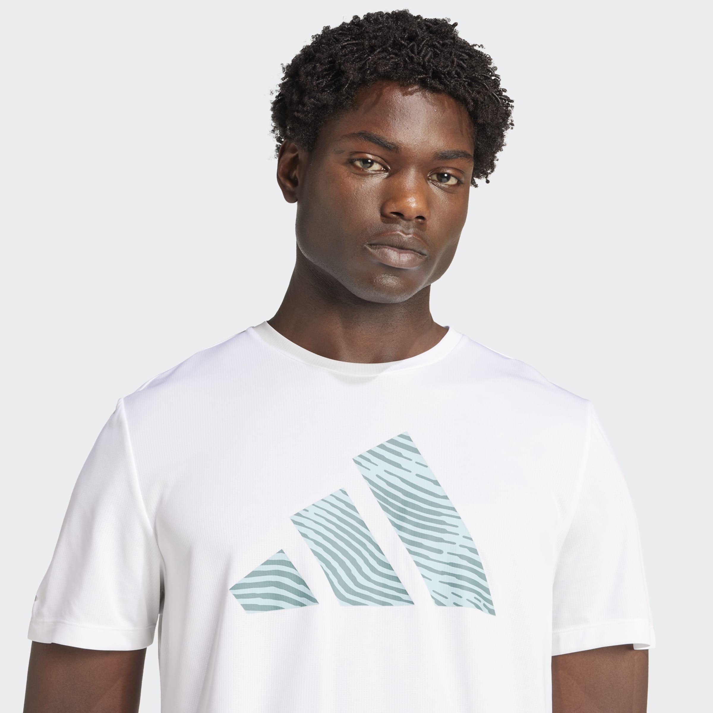Adi365 Running Essentials Brand Love T-Shirt, White, A701_ONE, large image number 2
