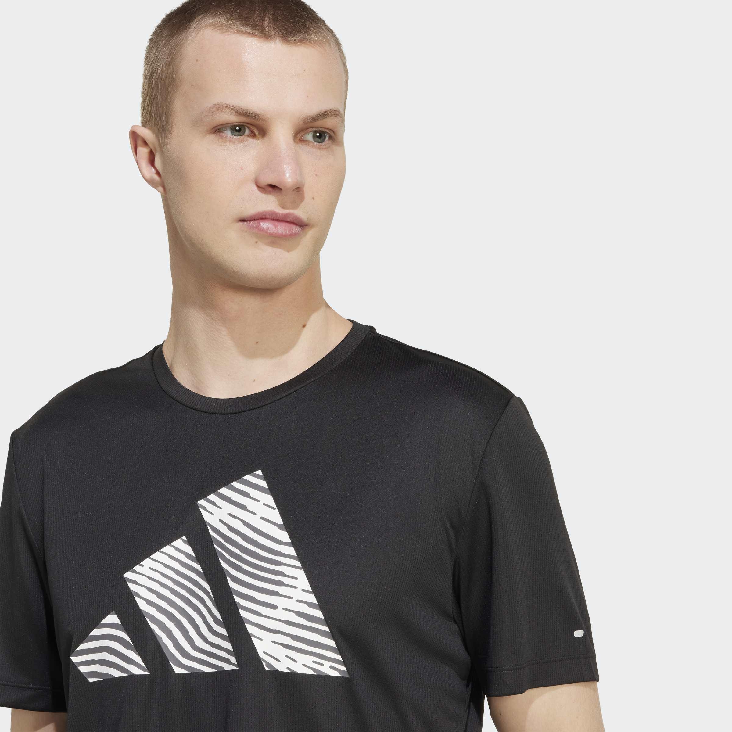 Adi365 Running Essentials Brand Love T-Shirt, Black, A701_ONE, large image number 2
