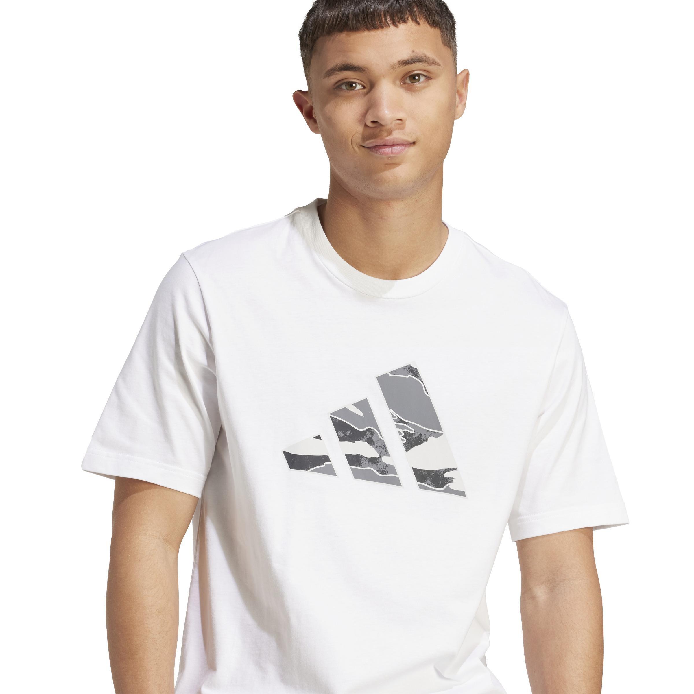 Camo Logo Graphic T-Shirt, White, A701_ONE, large image number 2
