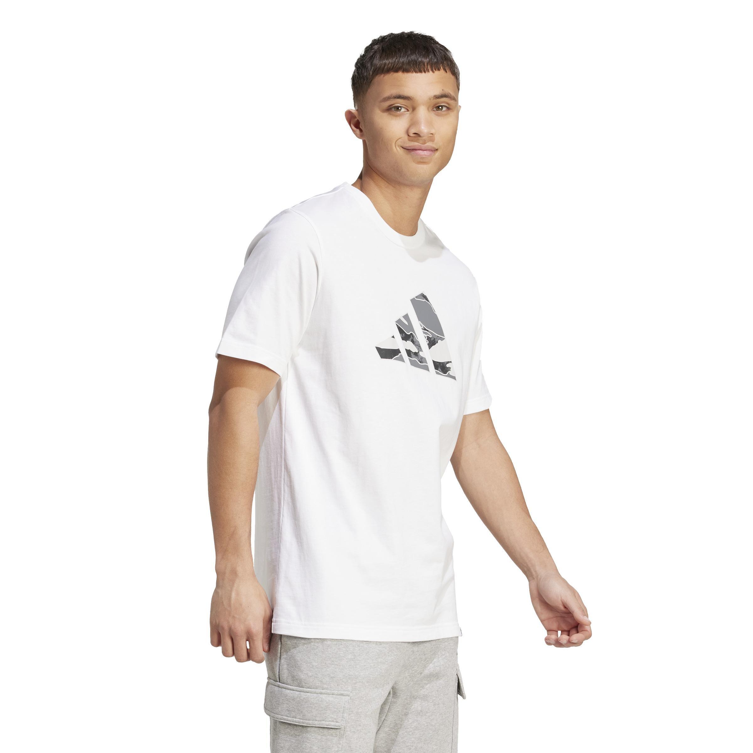 Camo Logo Graphic T-Shirt, White, A701_ONE, large image number 6