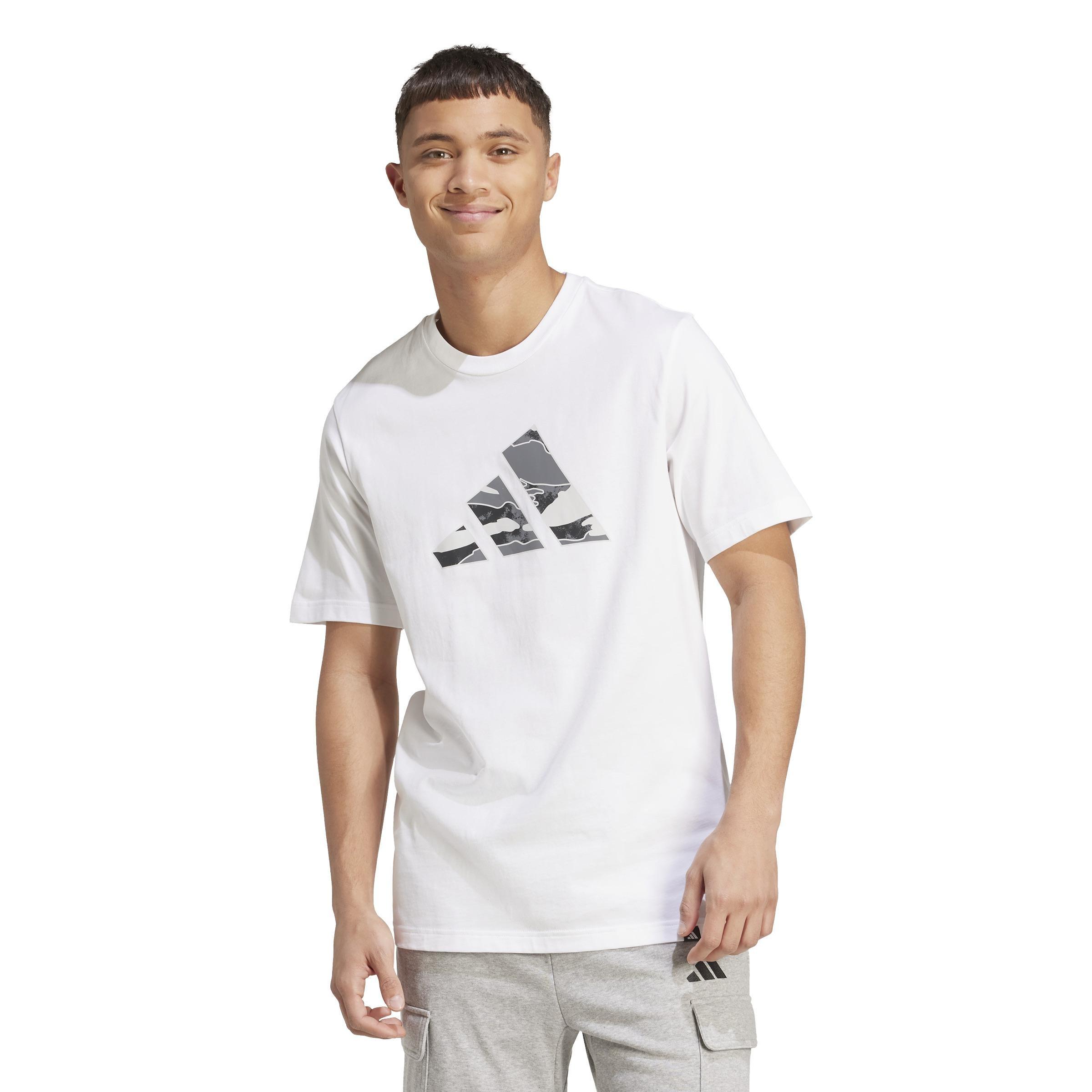 Camo Logo Graphic T-Shirt, White, A701_ONE, large image number 10