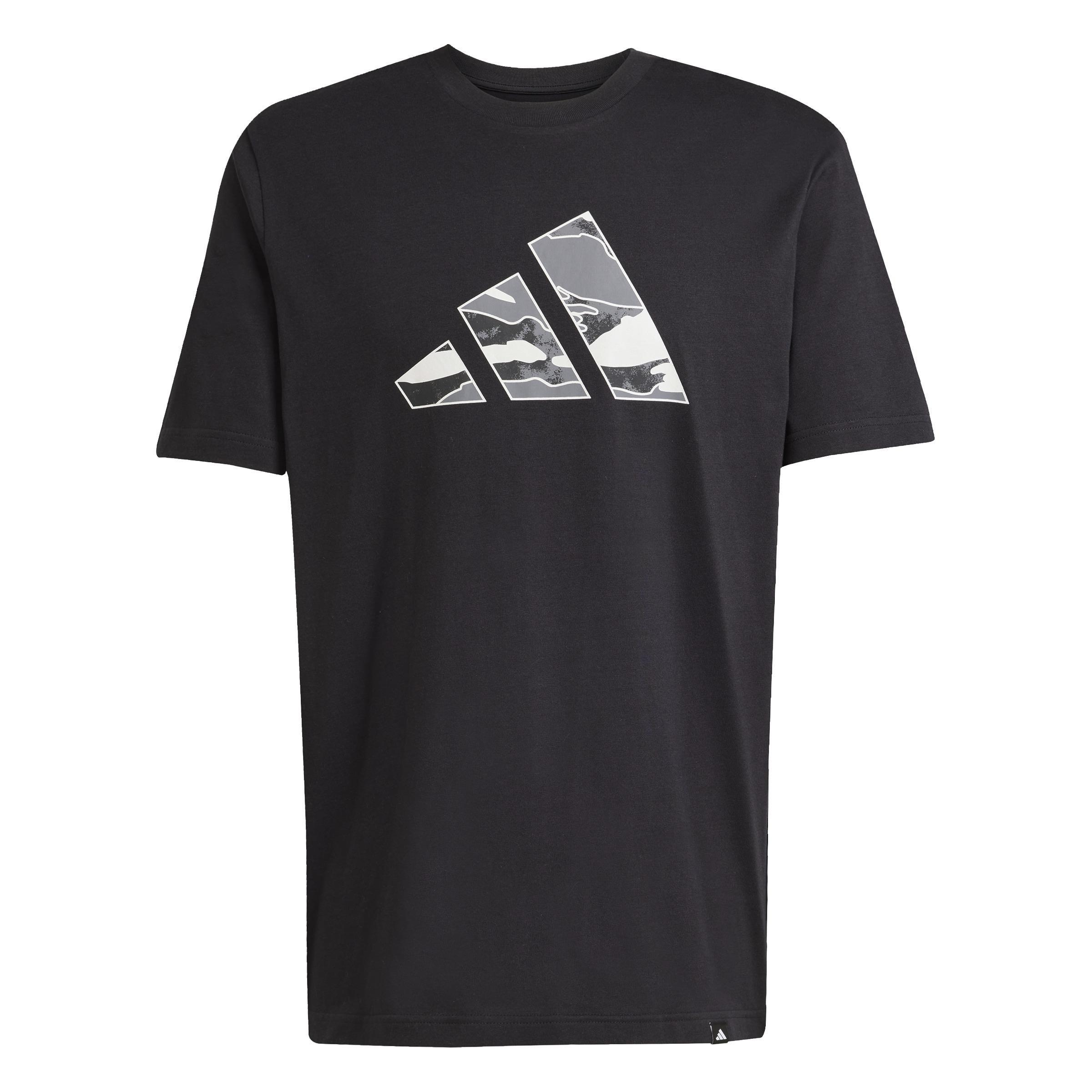 Camo Logo Graphic T-Shirt, Black, A701_ONE, large image number 0