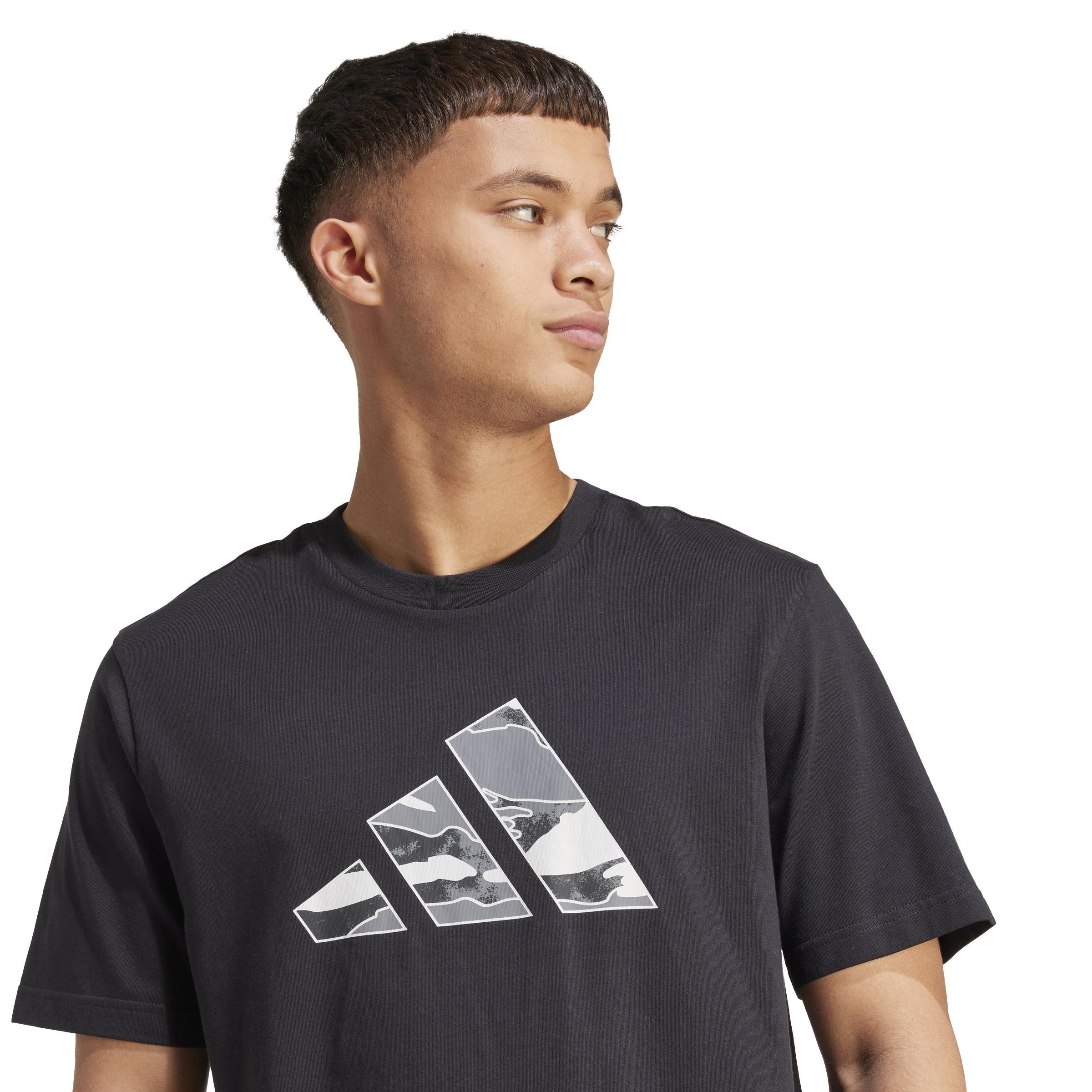 Camo Logo Graphic T-Shirt, Black, A701_ONE, large image number 2