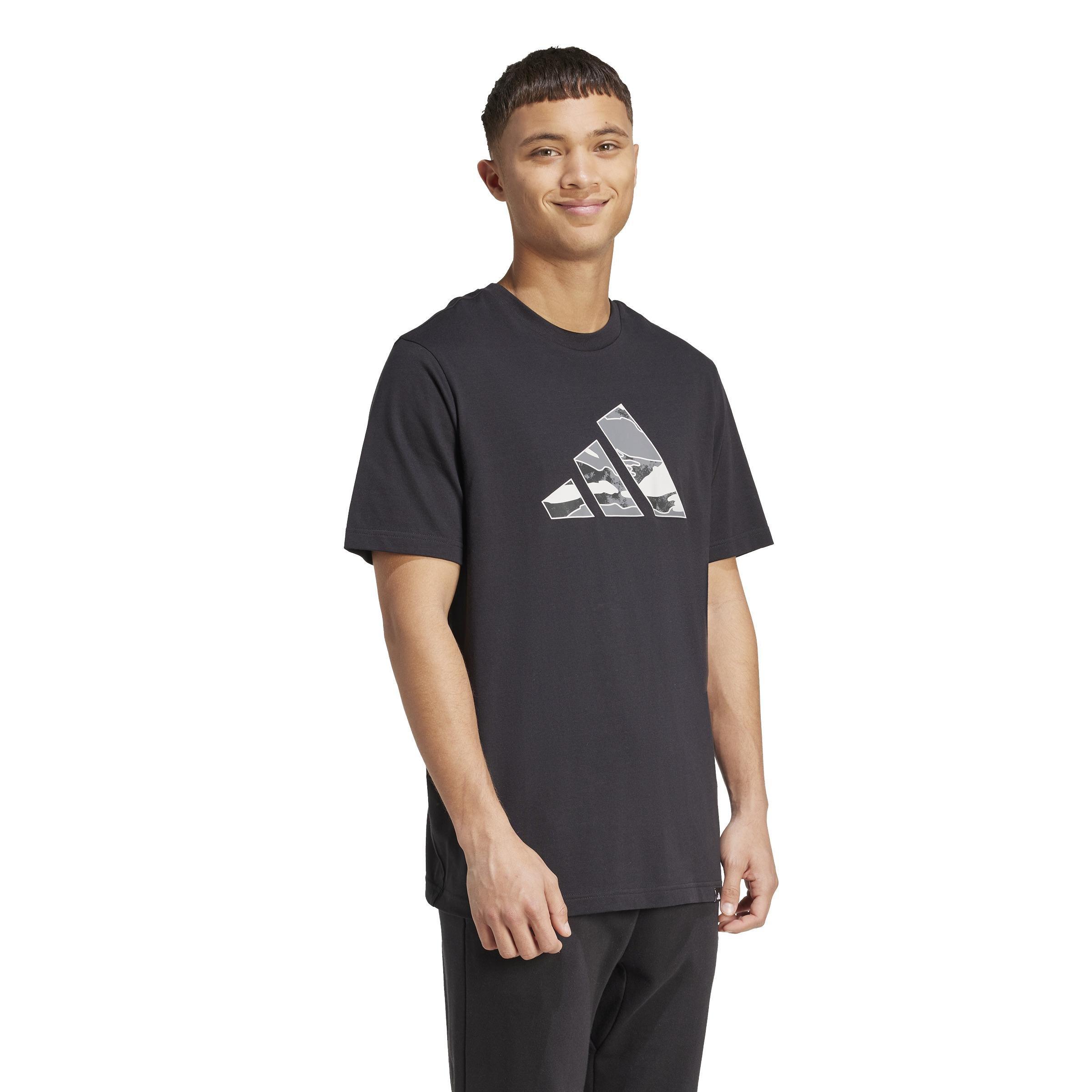 Camo Logo Graphic T-Shirt, Black, A701_ONE, large image number 8
