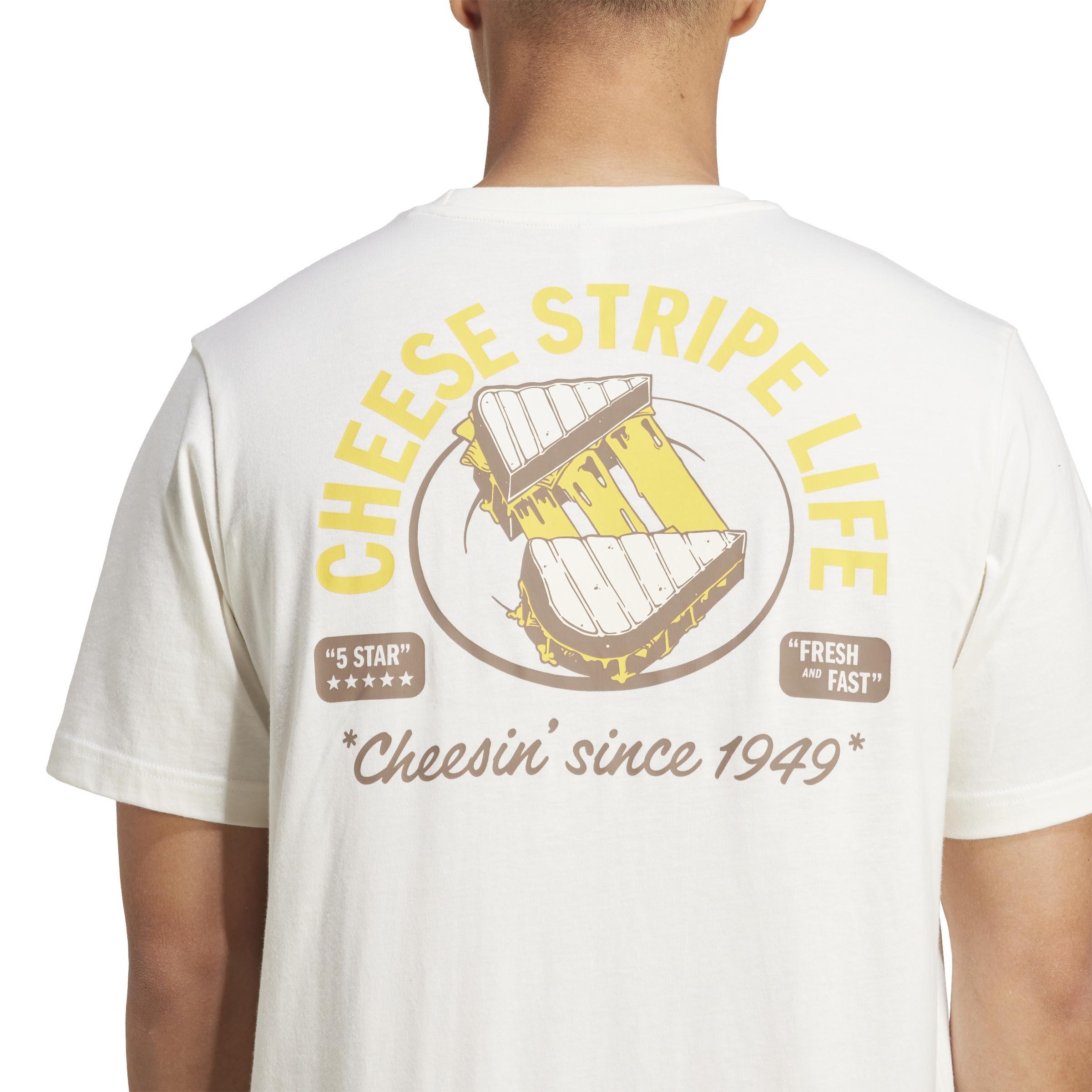 Food Grilled Cheese Graphic T-Shirt, White, A701_ONE, large image number 2
