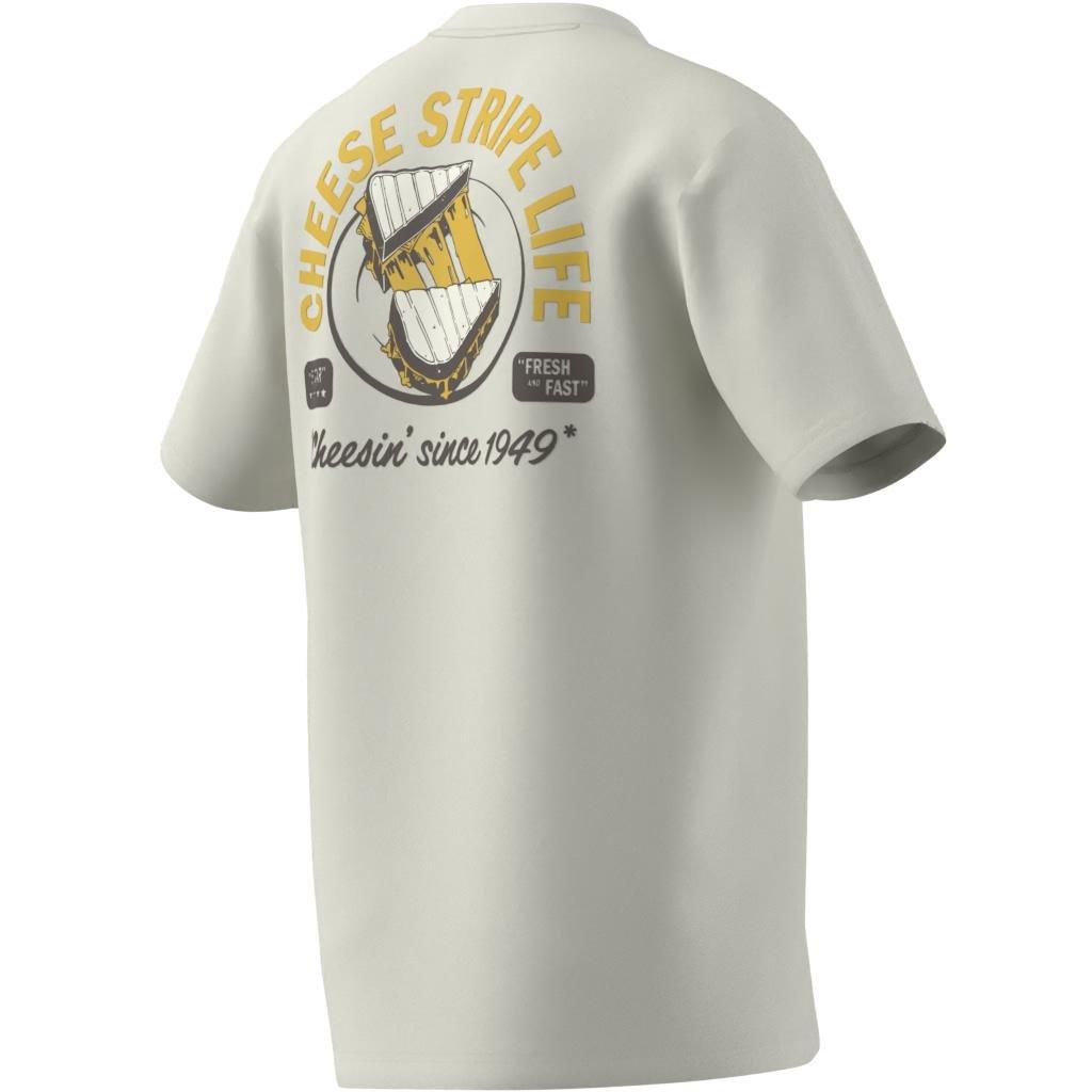 Food Grilled Cheese Graphic T-Shirt, White, A701_ONE, large image number 8