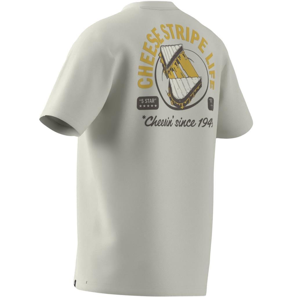 Food Grilled Cheese Graphic T-Shirt, White, A701_ONE, large image number 10