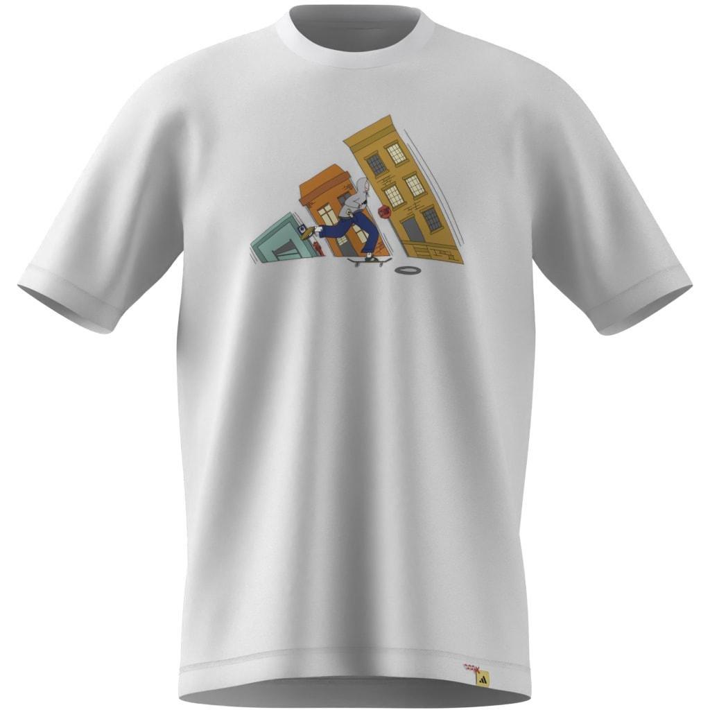 Doodle Hunt Skate Graphic T-Shirt, White, A701_ONE, large image number 8