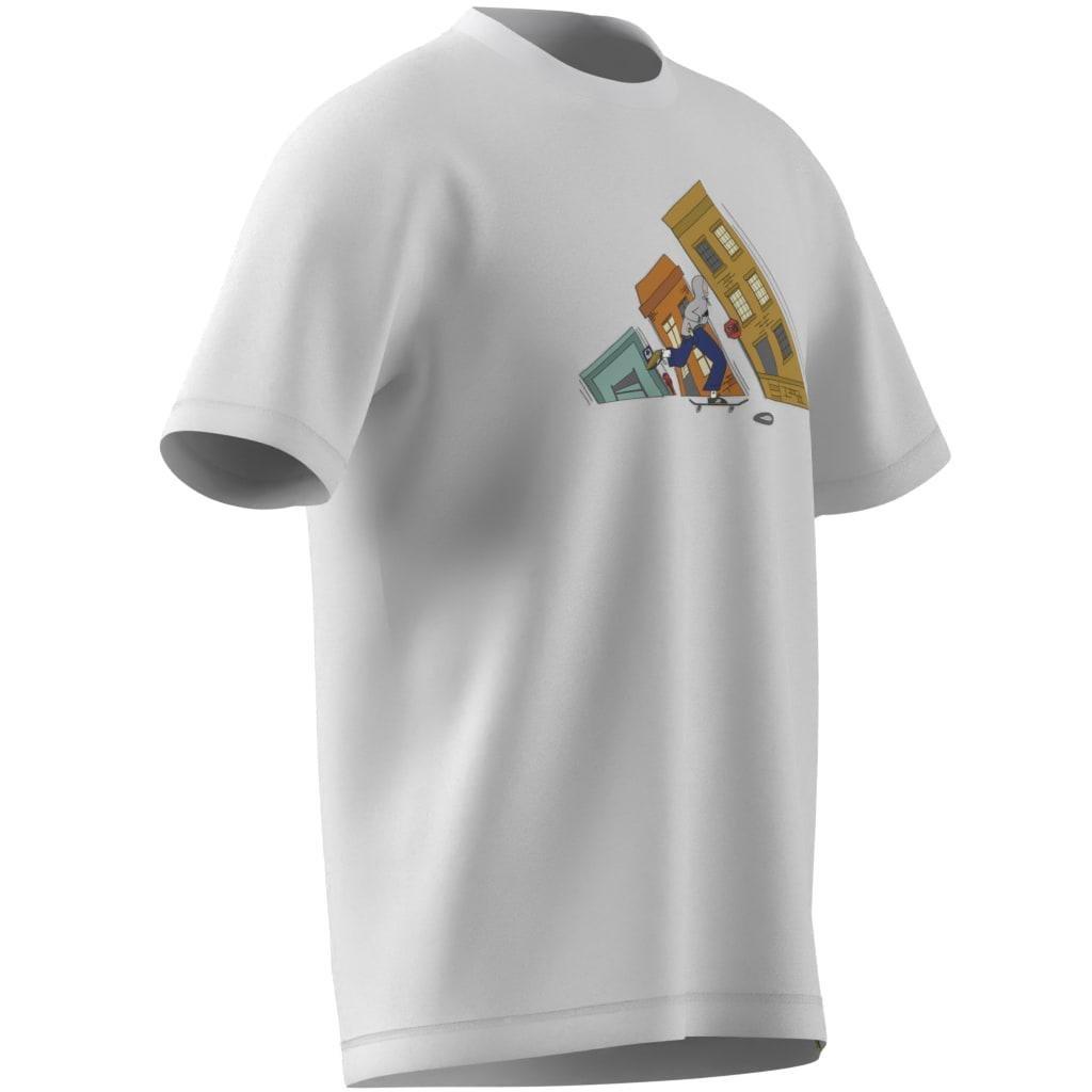 Doodle Hunt Skate Graphic T-Shirt, White, A701_ONE, large image number 9