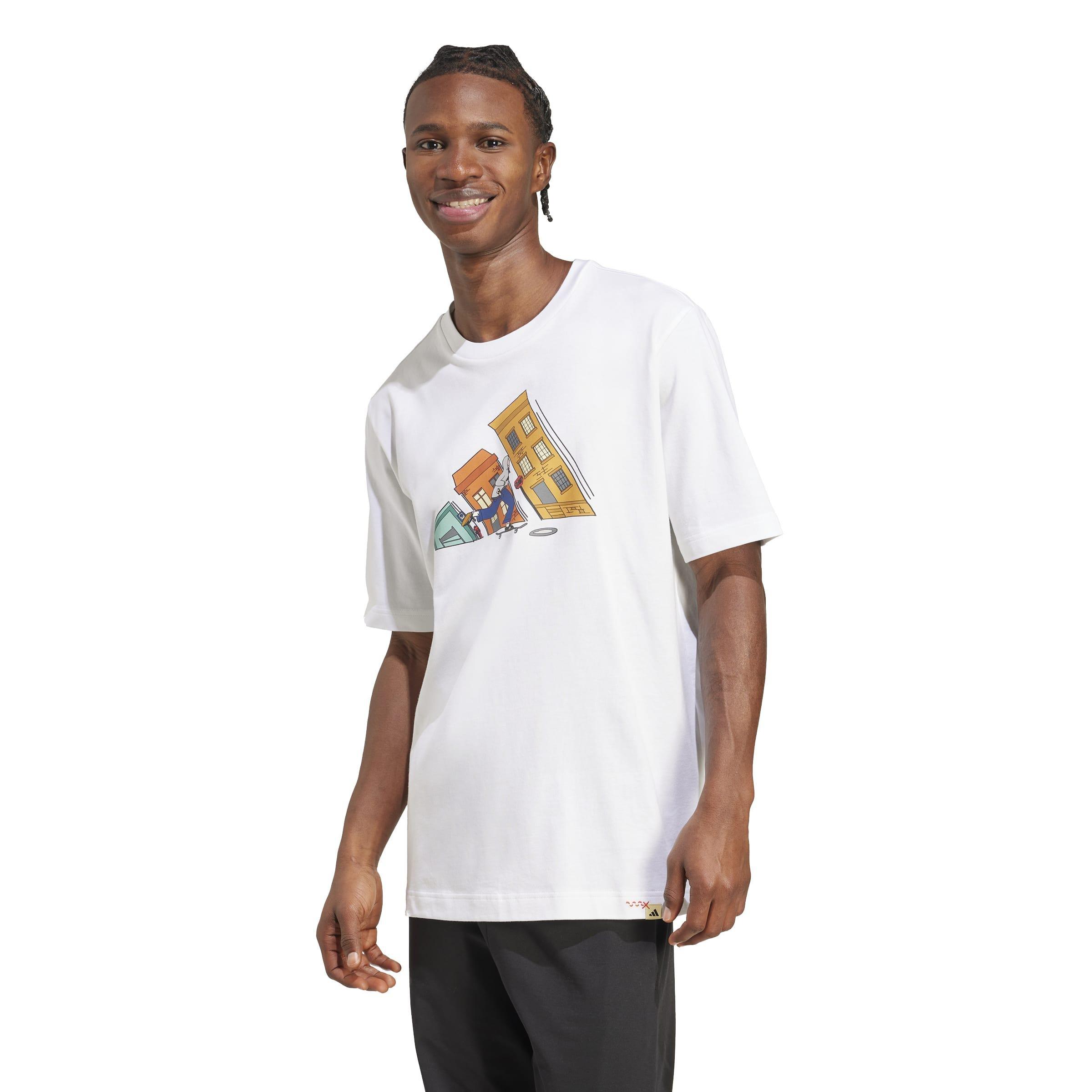 Doodle Hunt Skate Graphic T-Shirt, White, A701_ONE, large image number 10