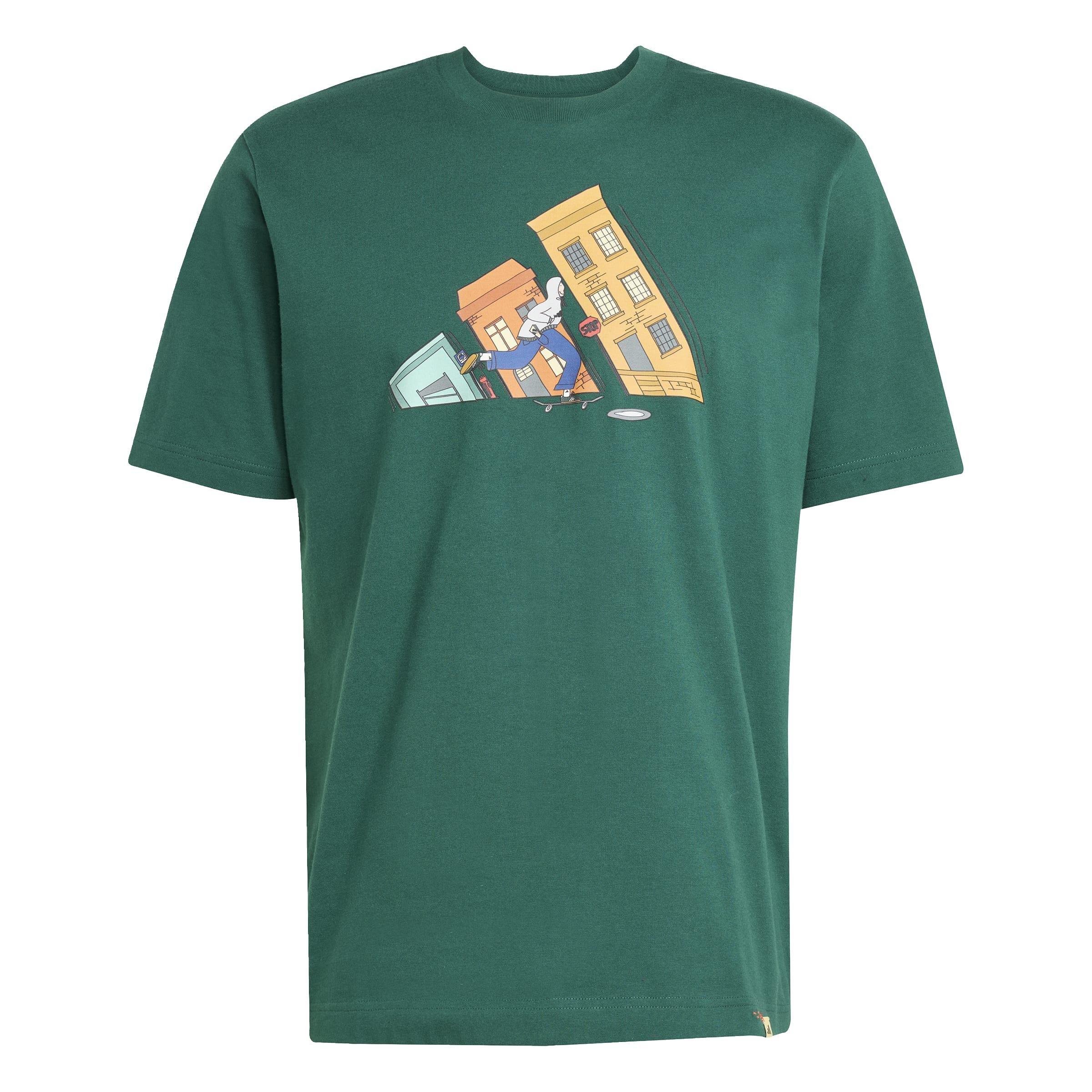 Doodle Hunt Skate Graphic T-Shirt, Green, A701_ONE, large image number 0