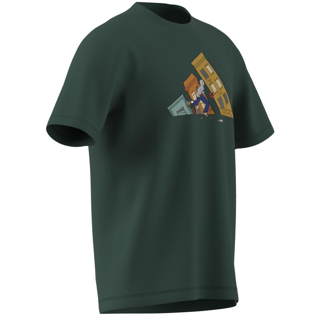Doodle Hunt Skate Graphic T-Shirt, Green, A701_ONE, large image number 5
