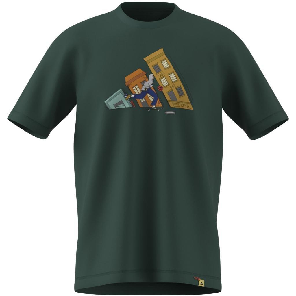 Doodle Hunt Skate Graphic T-Shirt, Green, A701_ONE, large image number 10