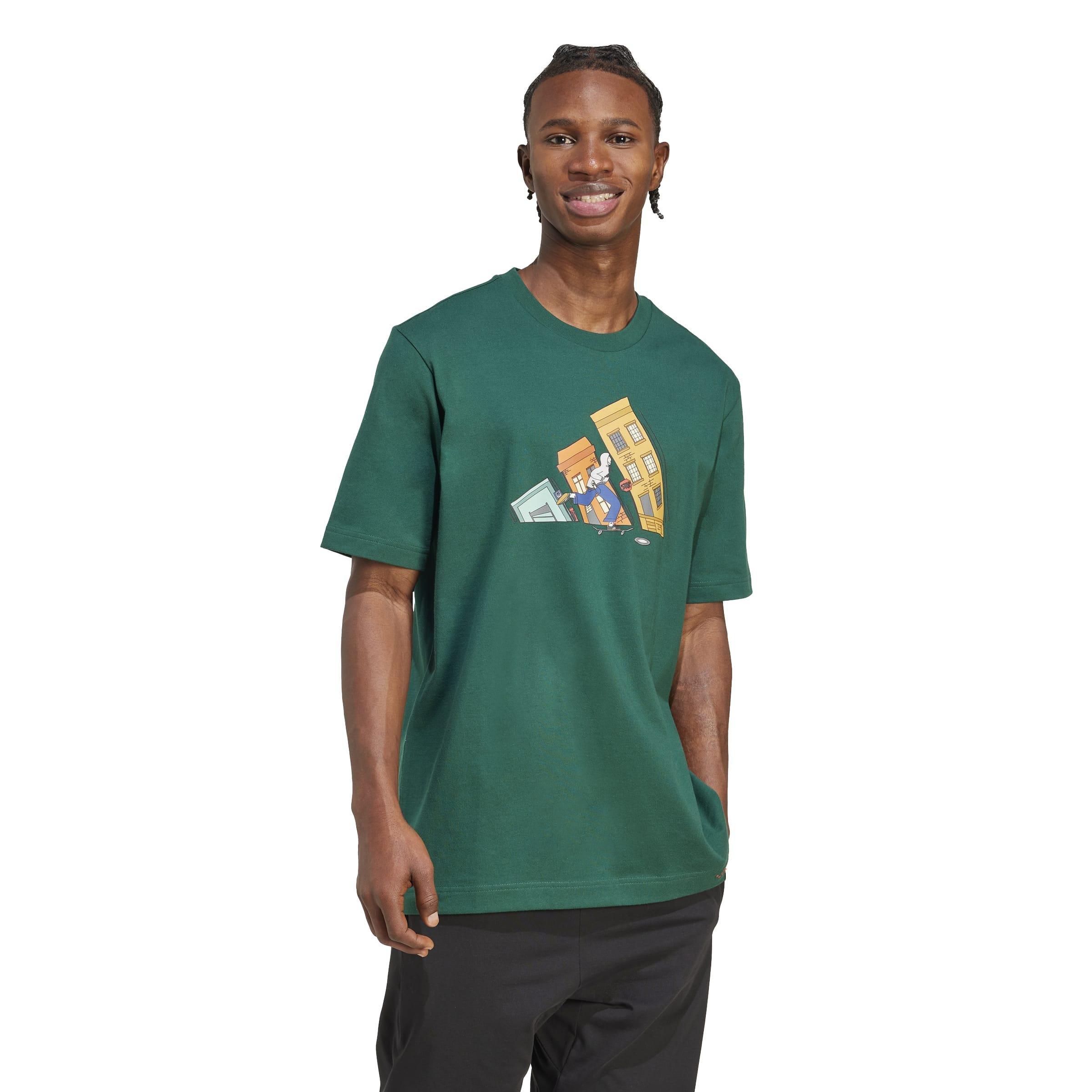 Doodle Hunt Skate Graphic T-Shirt, Green, A701_ONE, large image number 13