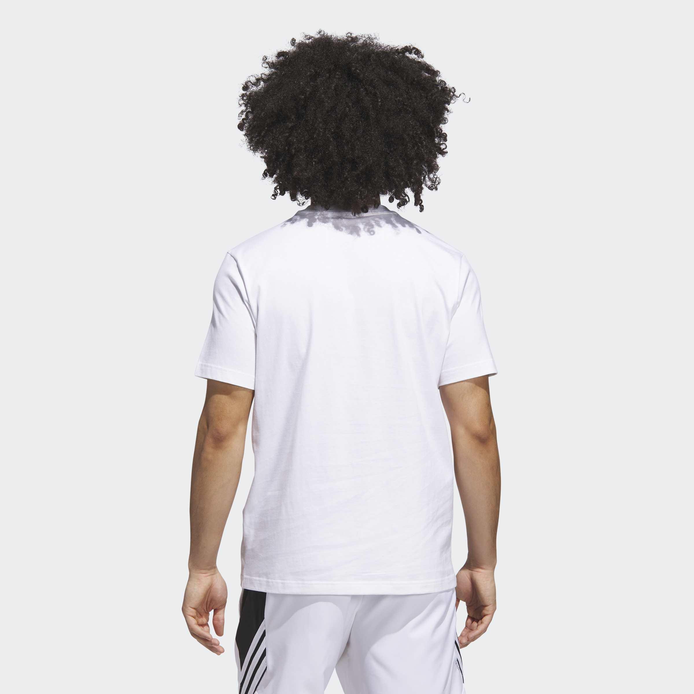 adidas Basketball Graphic T-Shirt, White