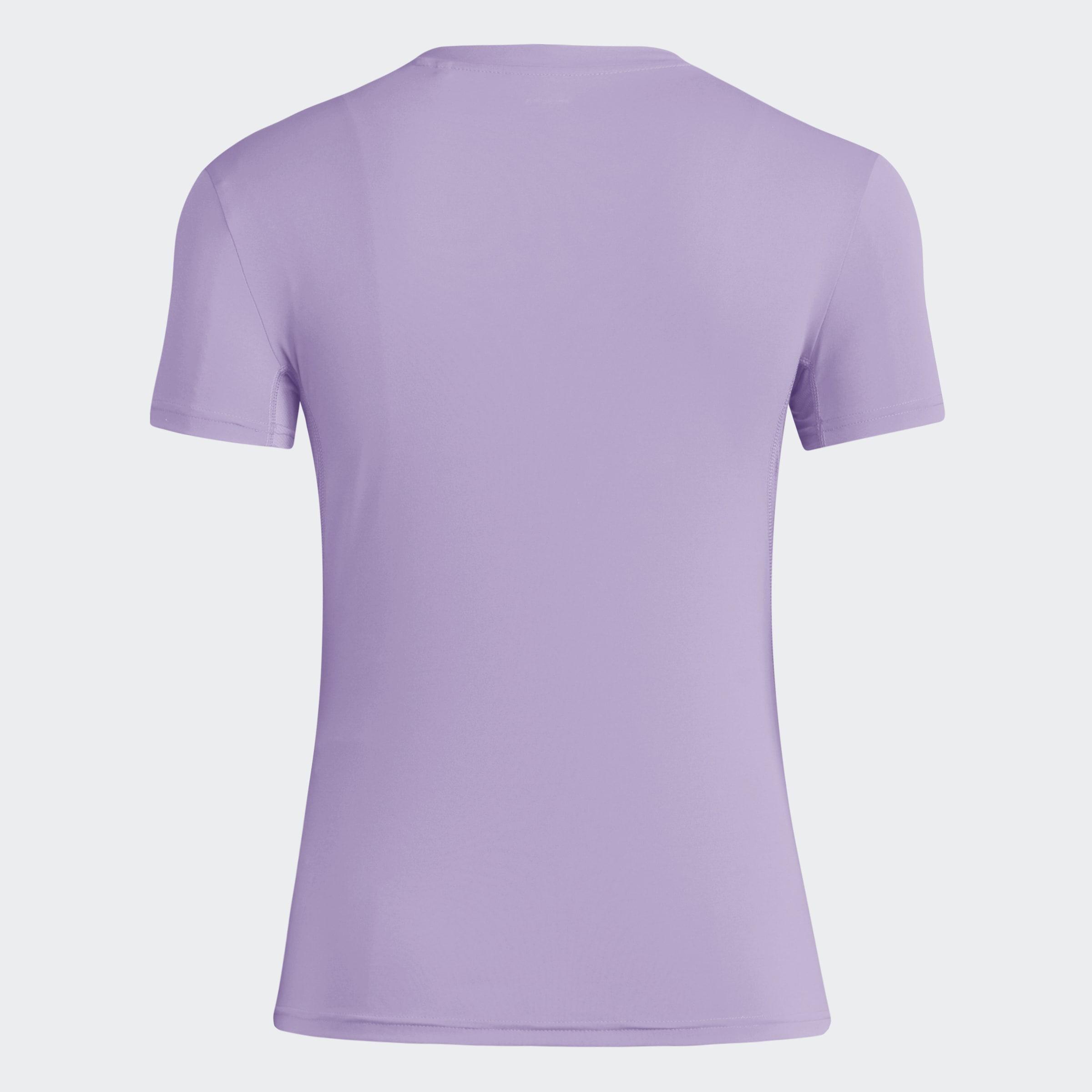 Adizero Essentials Running T-Shirt, Purple, A701_ONE, large image number 3