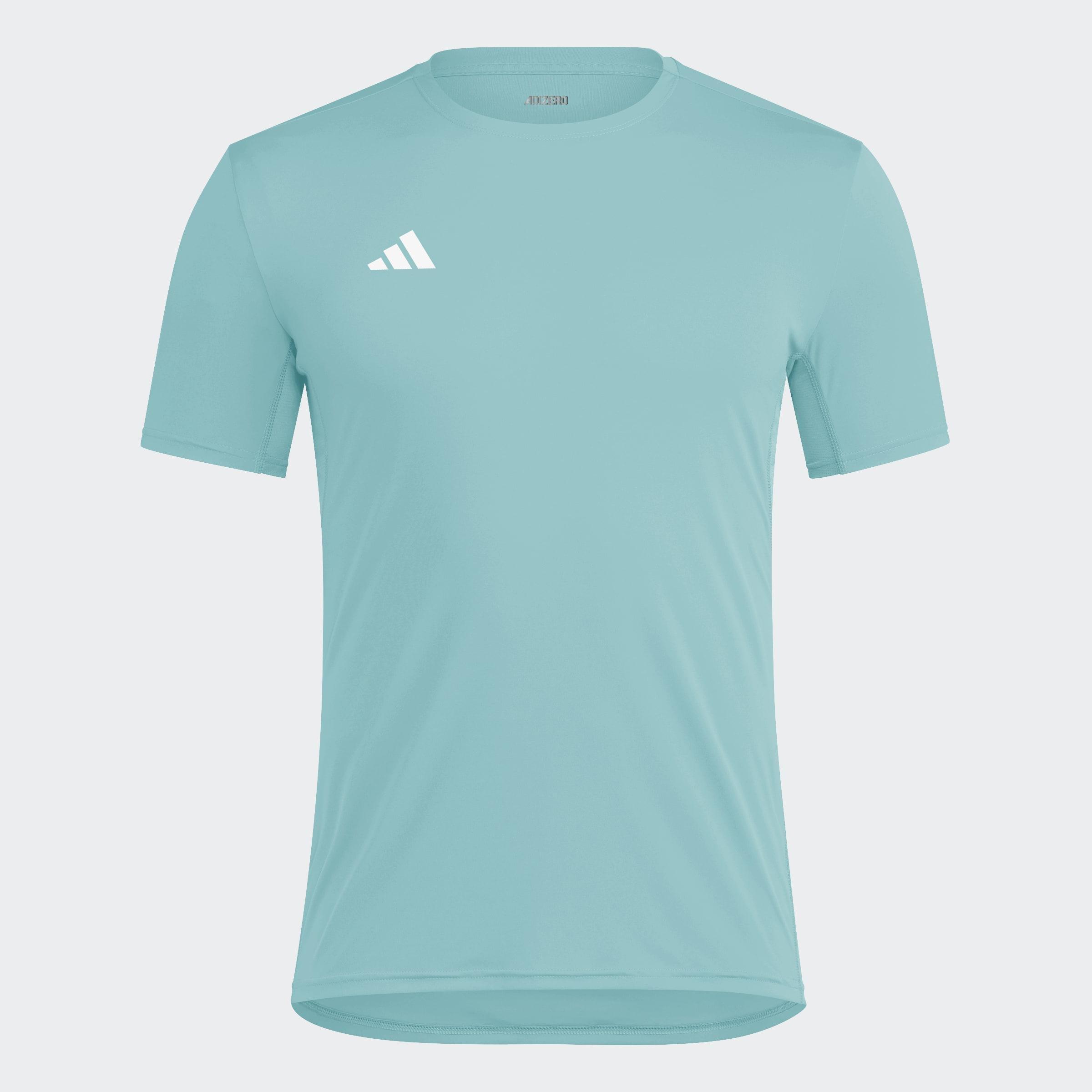 Adizero Essentials Running T-Shirt, Turquoise, A701_ONE, large image number 0