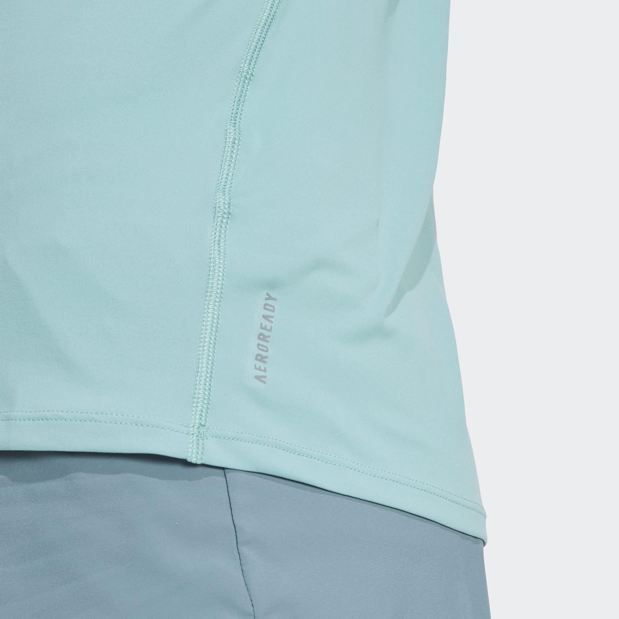 Adizero Essentials Running T-Shirt, Turquoise, A701_ONE, large image number 4