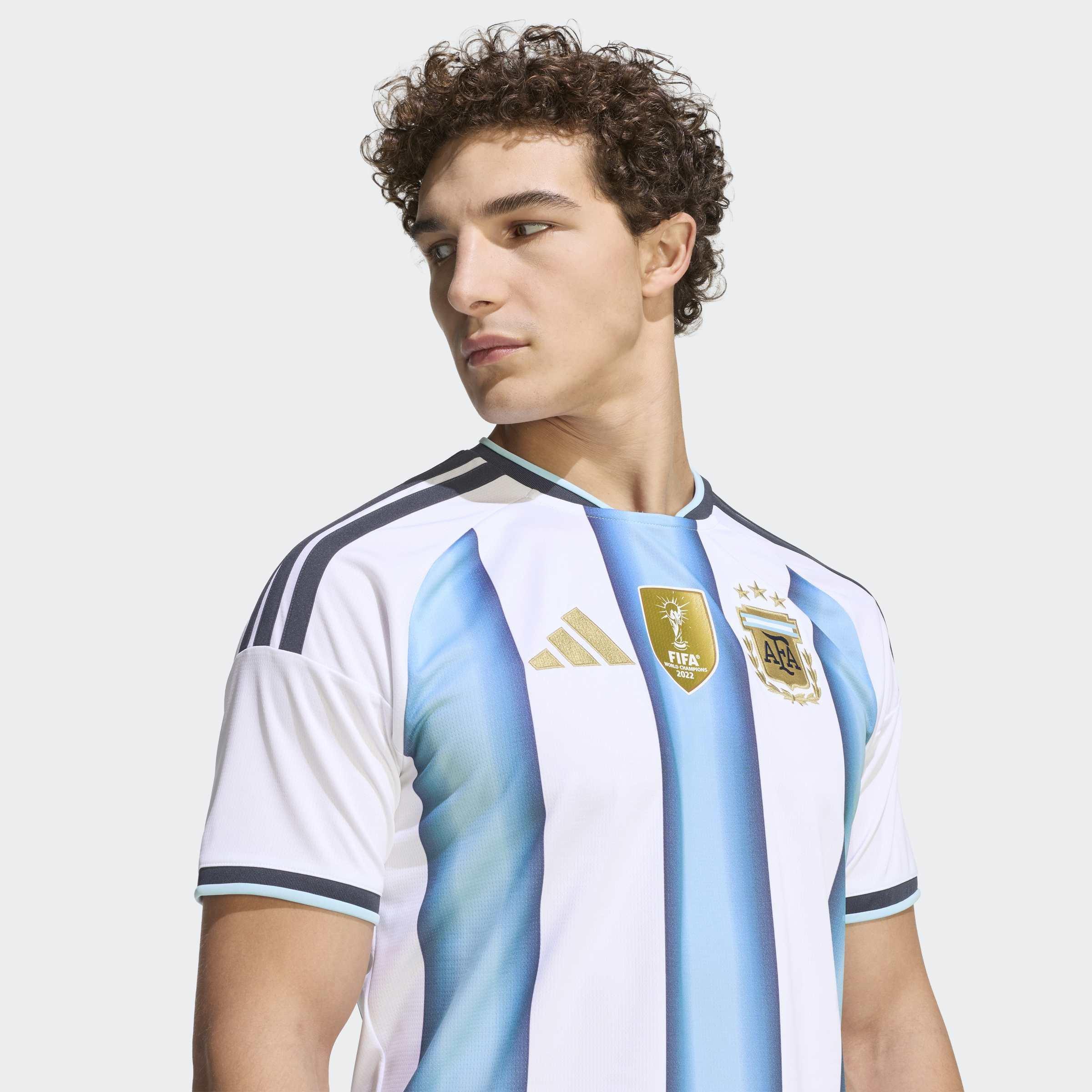 Argentina 26 Home Replica Jersey , White, A701_ONE, large image number 3