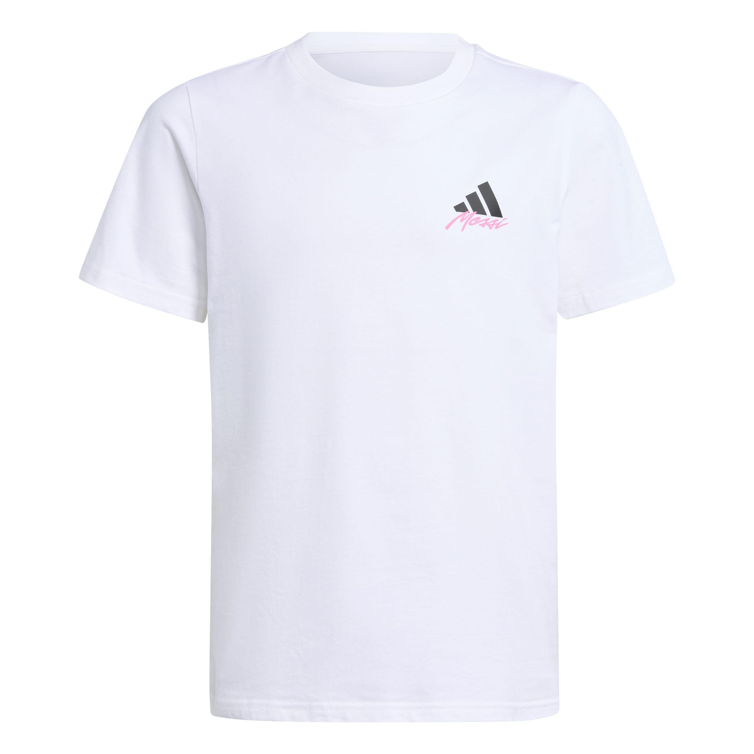 Kids Messi Icon Graphic T-Shirt, White, A701_ONE, large image number 0