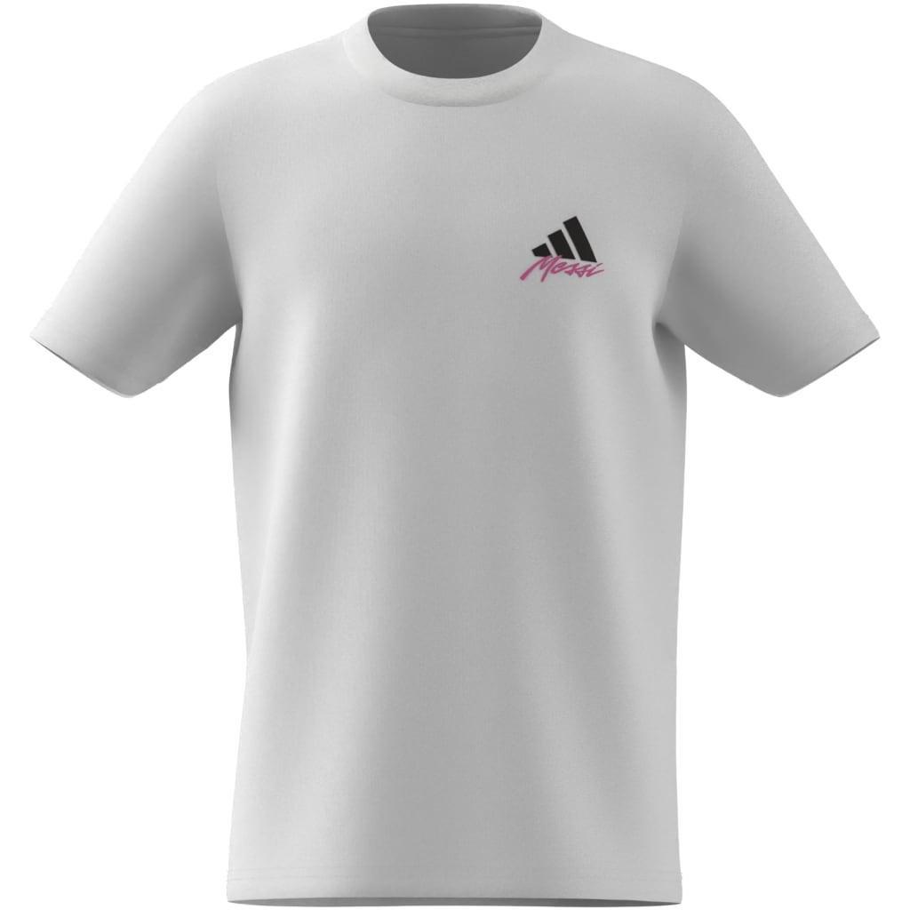 Kids Messi Icon Graphic T-Shirt, White, A701_ONE, large image number 5