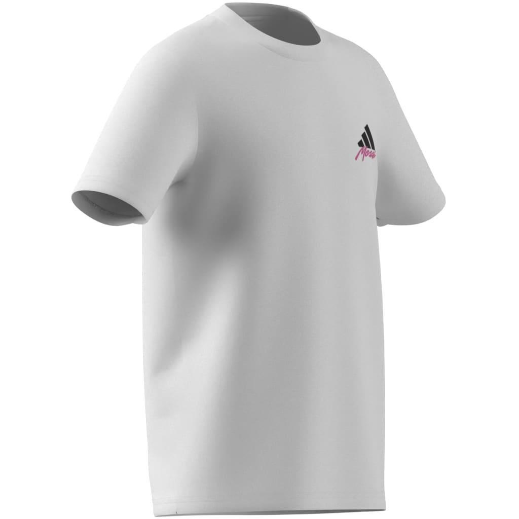 Kids Messi Icon Graphic T-Shirt, White, A701_ONE, large image number 7