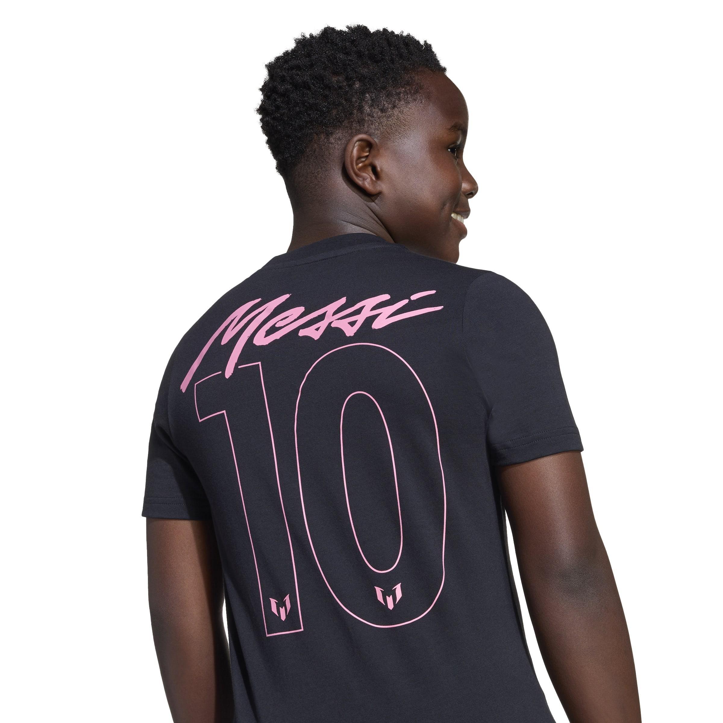 Kids Messi Graphic T-Shirt, Black, A701_ONE, large image number 3