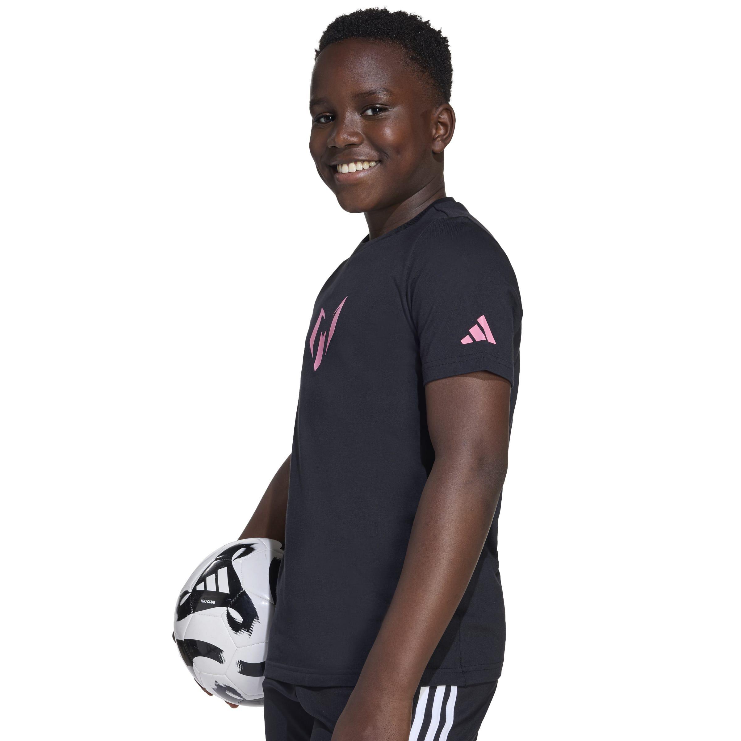 Kids Messi Graphic T-Shirt, Black, A701_ONE, large image number 4
