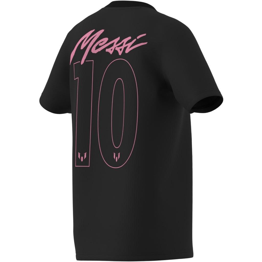 Kids Messi Graphic T-Shirt, Black, A701_ONE, large image number 6