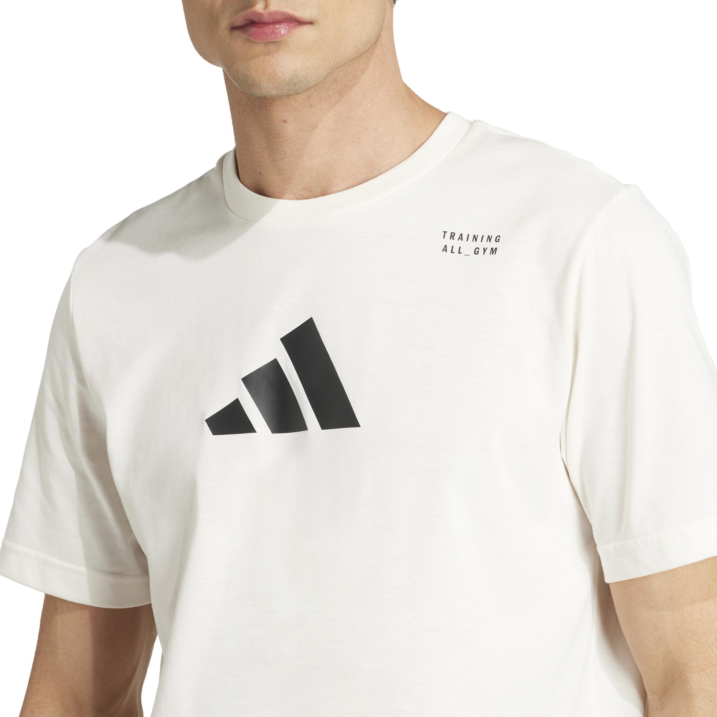CLIMACOOL Category Training Graphic T-Shirt, Beige, A701_ONE, large image number 2